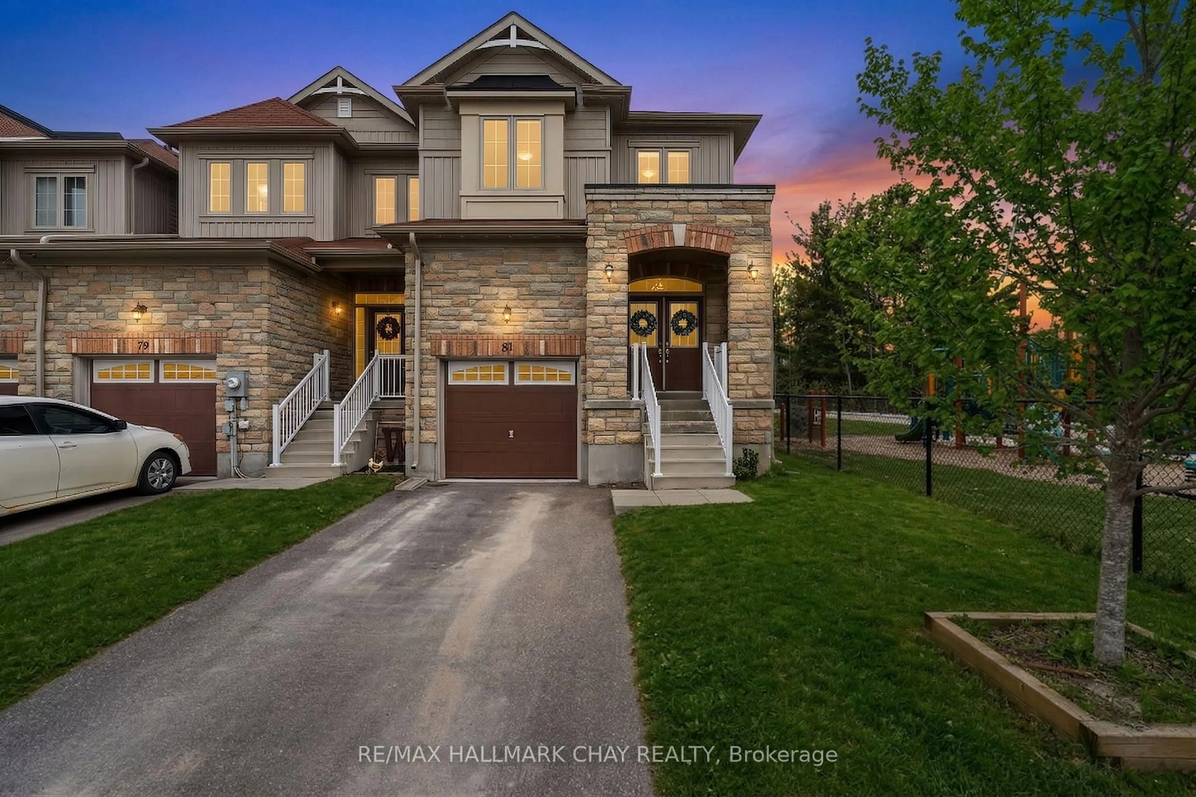 Home with brick exterior material, street for 81 Greenwood Dr, Essa Ontario L3W 0N5