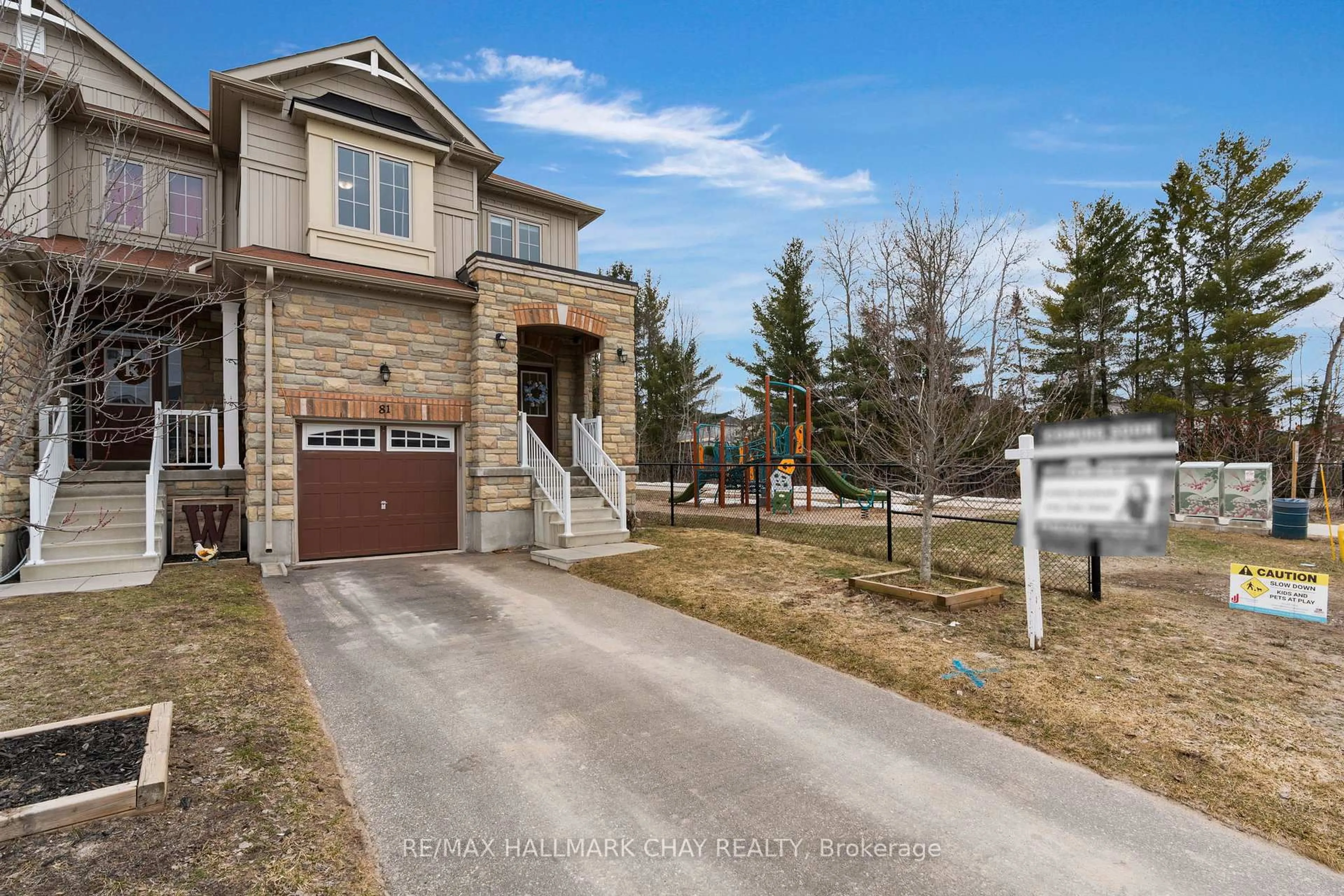 Home with brick exterior material, street for 81 Greenwood Dr, Essa Ontario L3W 0N5