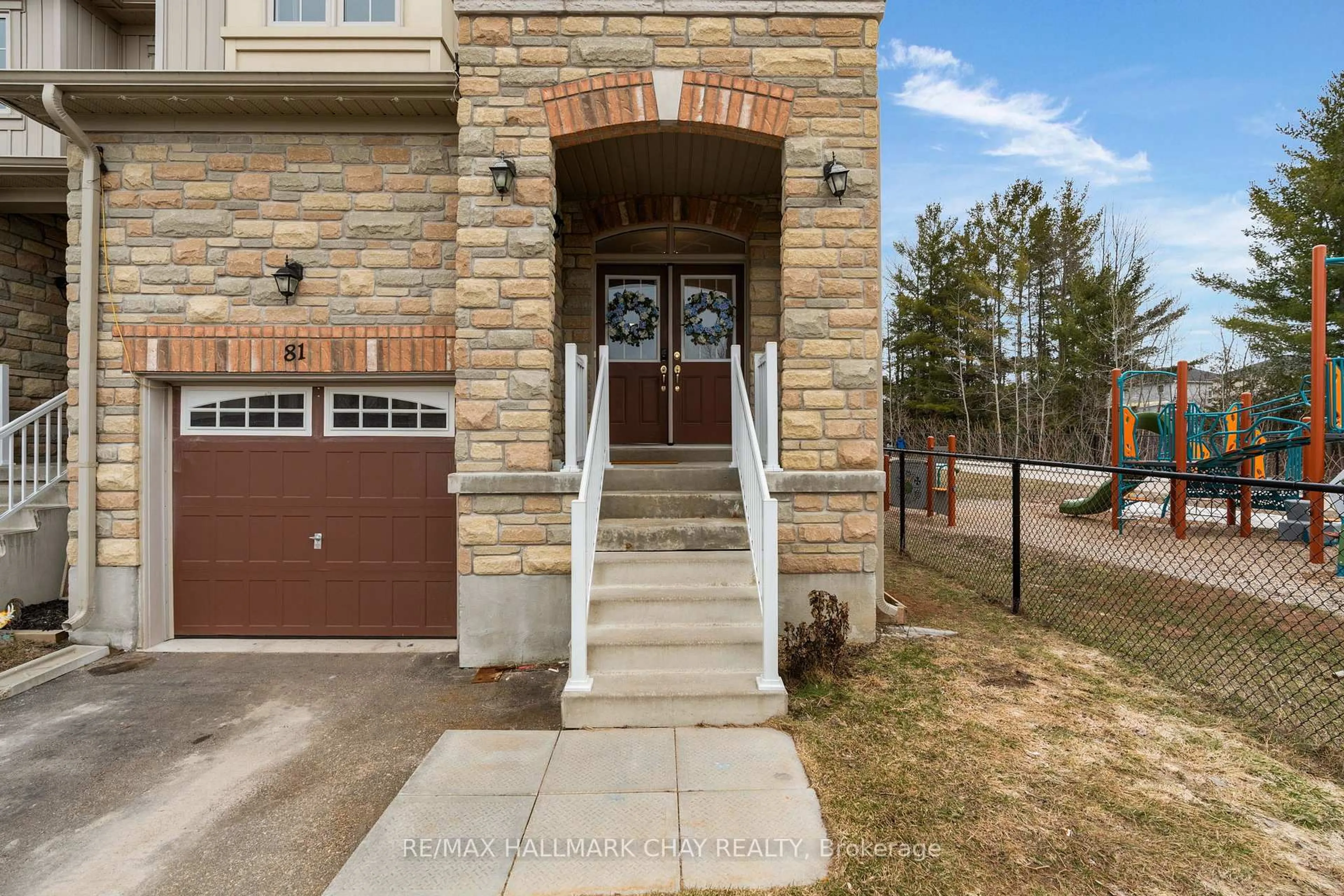 Home with brick exterior material, street for 81 Greenwood Dr, Essa Ontario L3W 0N5