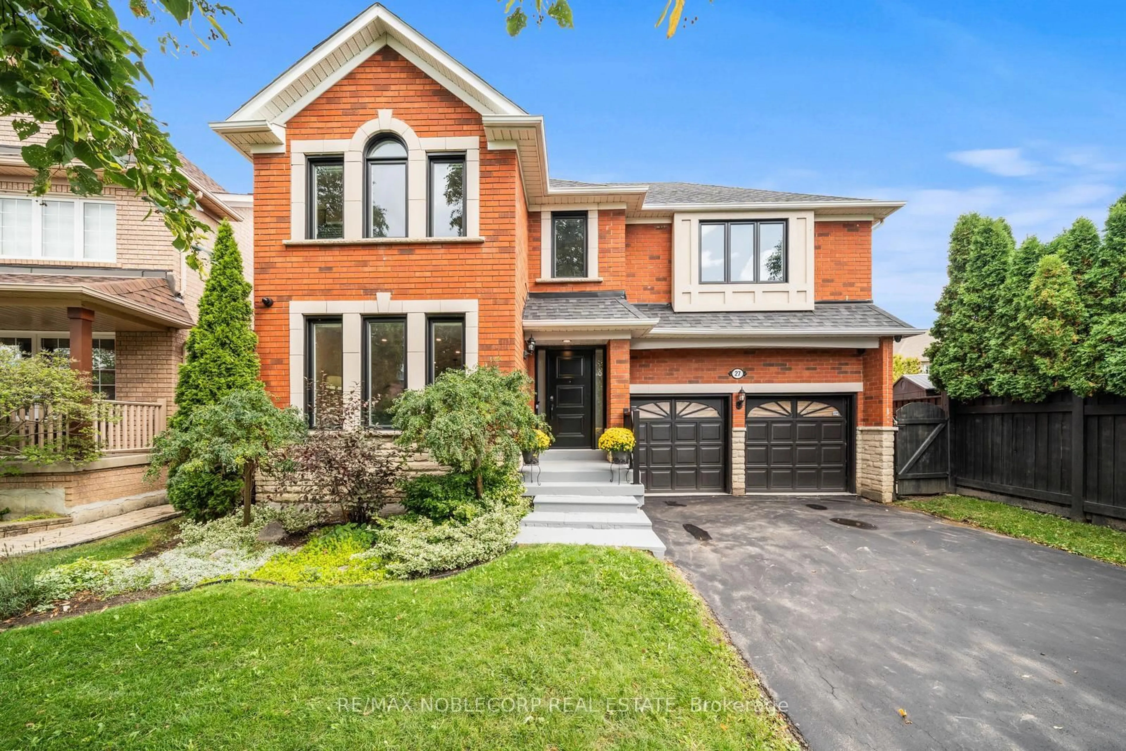 Home with brick exterior material, street for 27 Treasure Rd, Vaughan Ontario L6A 2Y7