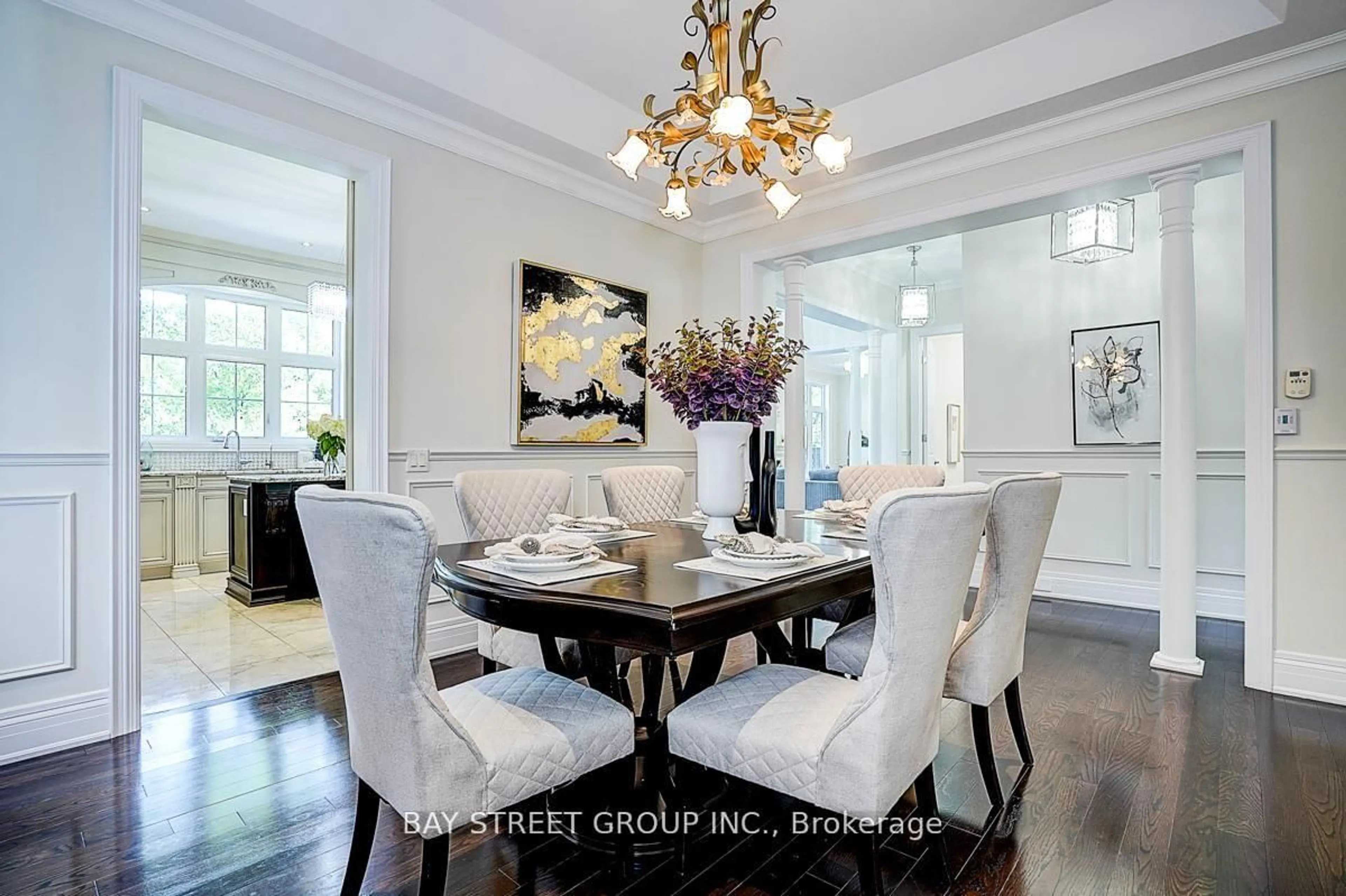 Dining room, ceramic/tile floor for 80 LADY JESSICA Dr, Vaughan Ontario L6A 4T9