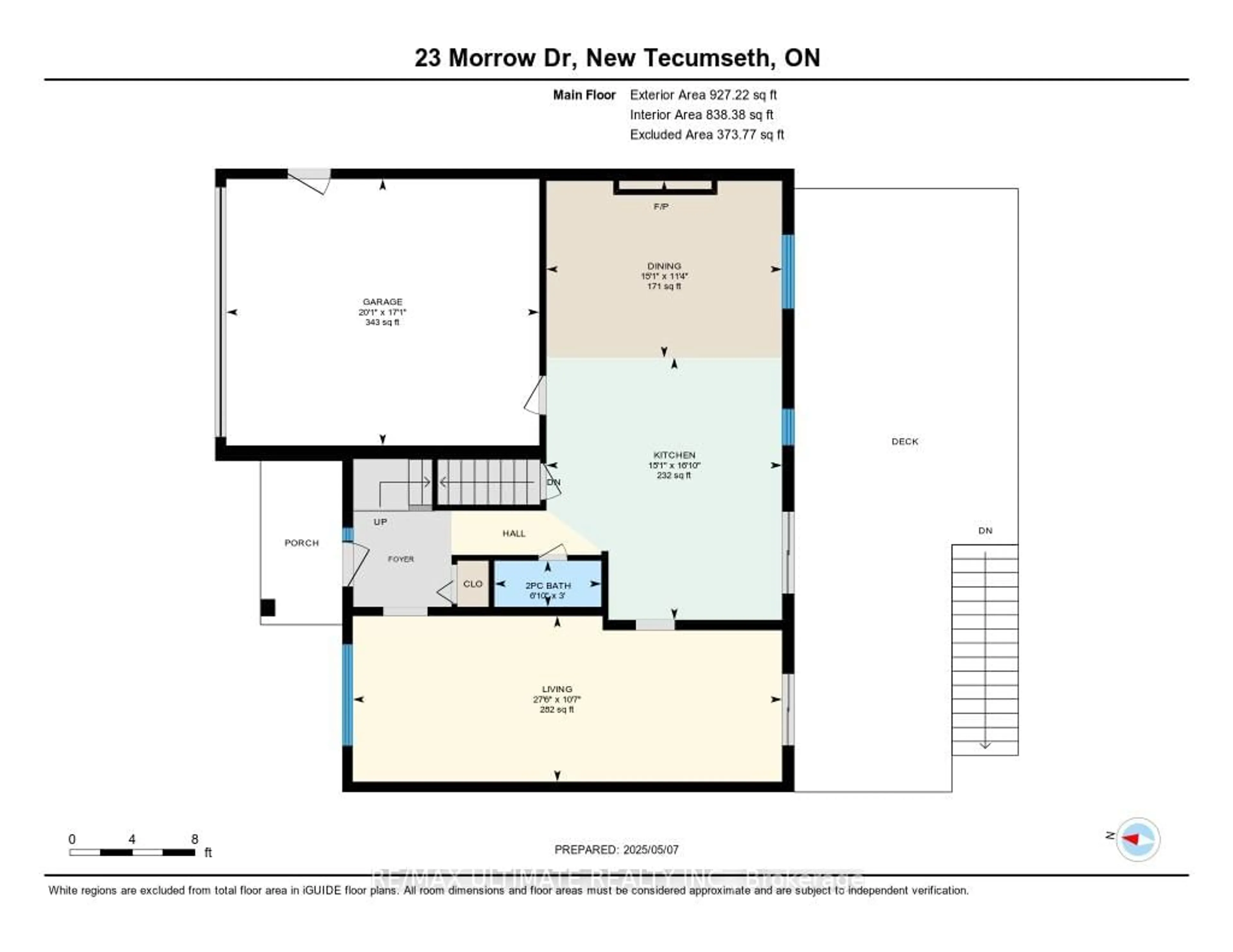 Floor plan for 23 Morrow Dr, New Tecumseth Ontario L9R 1M6
