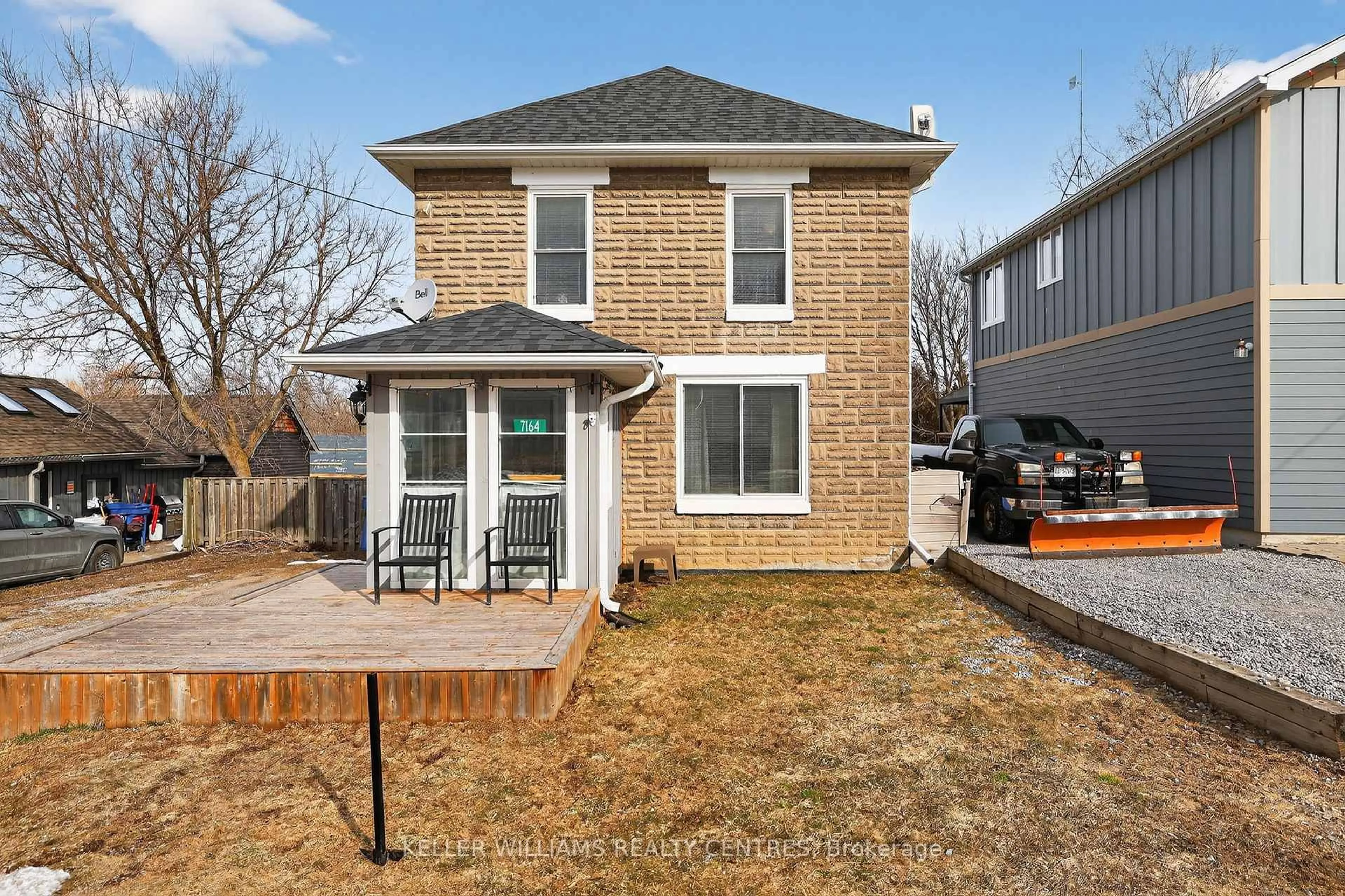 Home with brick exterior material, street for 7164 Old Shiloh Rd, Georgina Ontario L0E 1N0