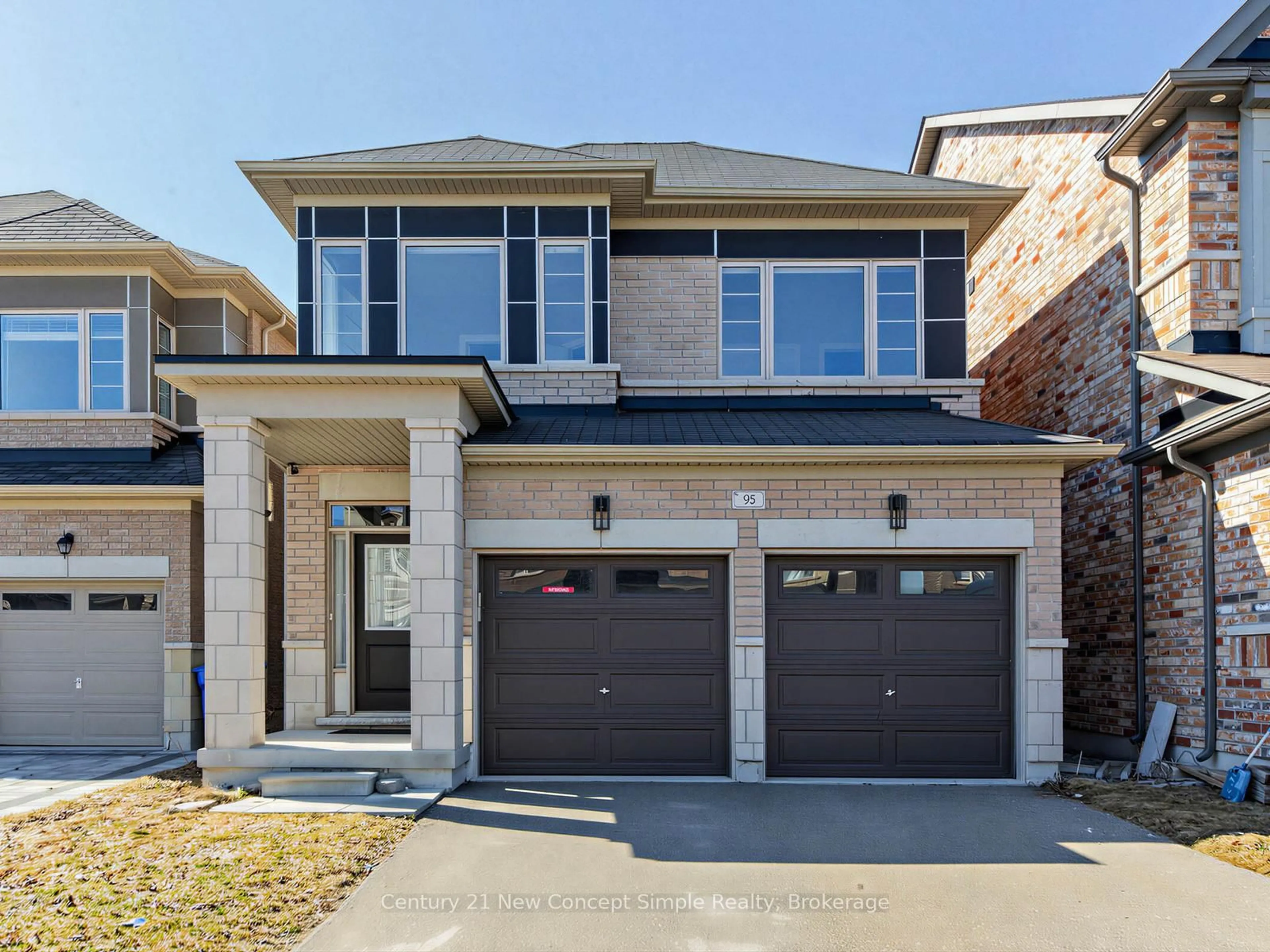 Home with brick exterior material, street for 95 Chouinard Way, Aurora Ontario L4G 1B7