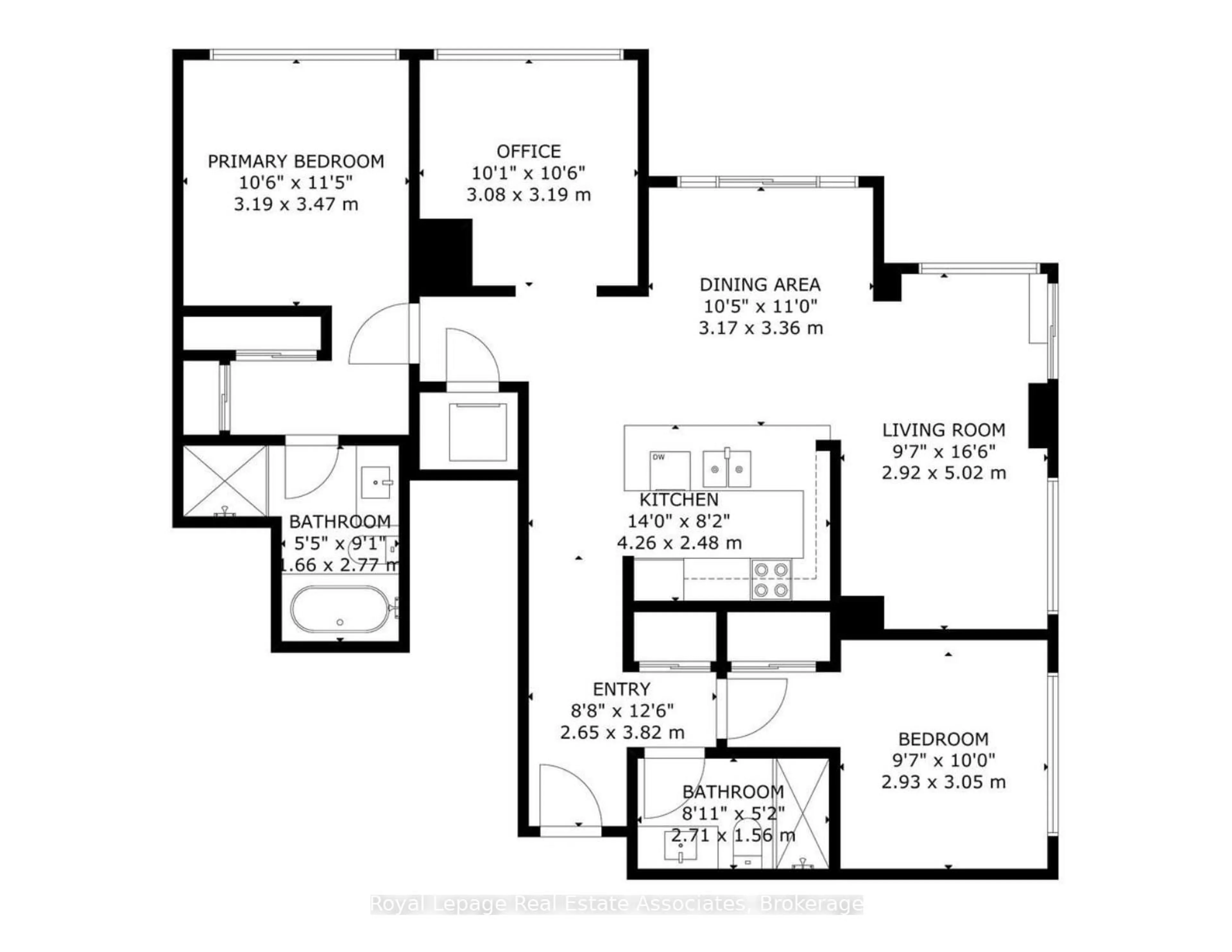 Floor plan for 8130 Birchmount Rd #701, Markham Ontario L6G 0E4