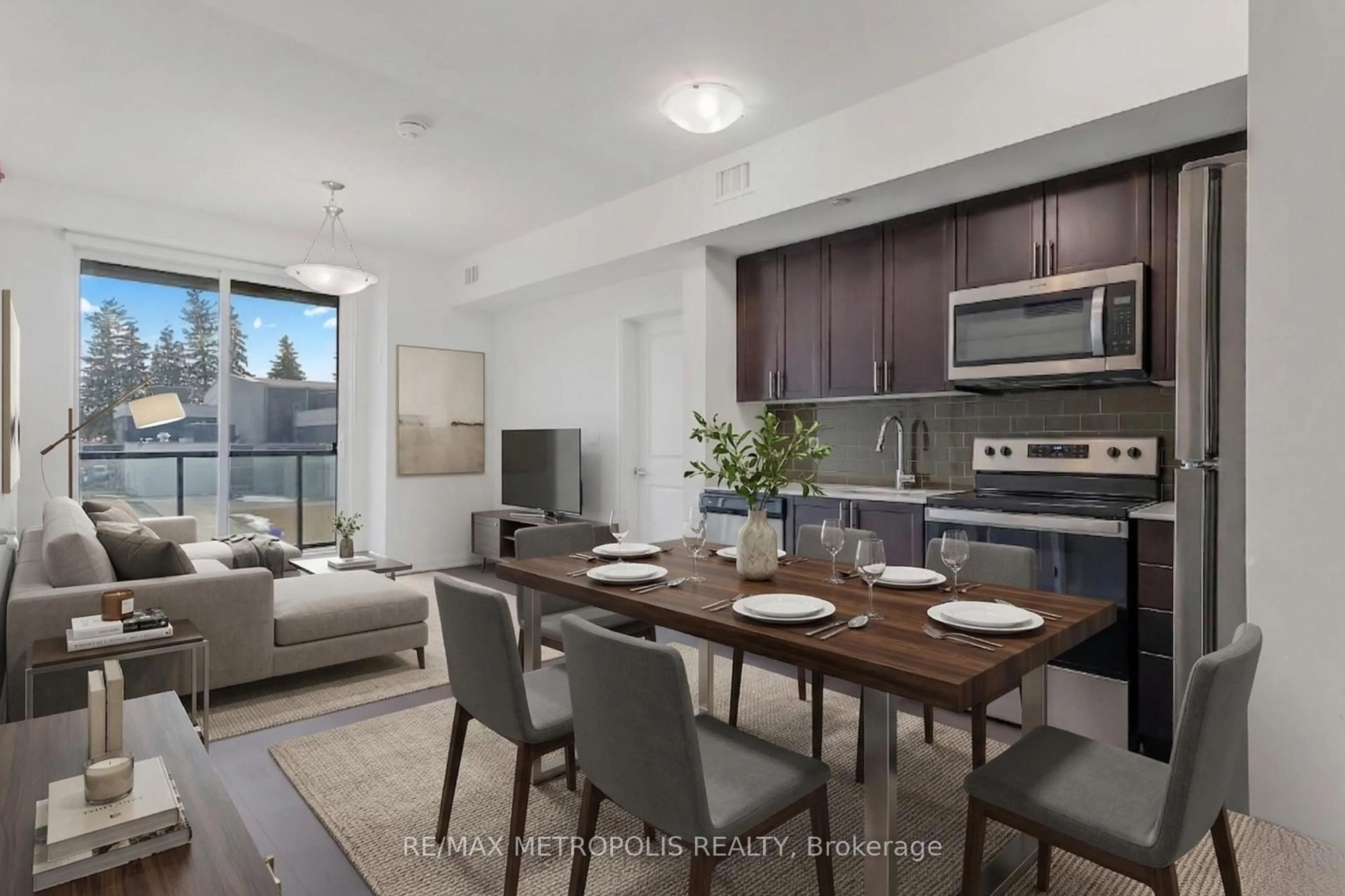 Open concept kitchen, unknown for 9700 Ninth Line #312, Markham Ontario L6B 1A8