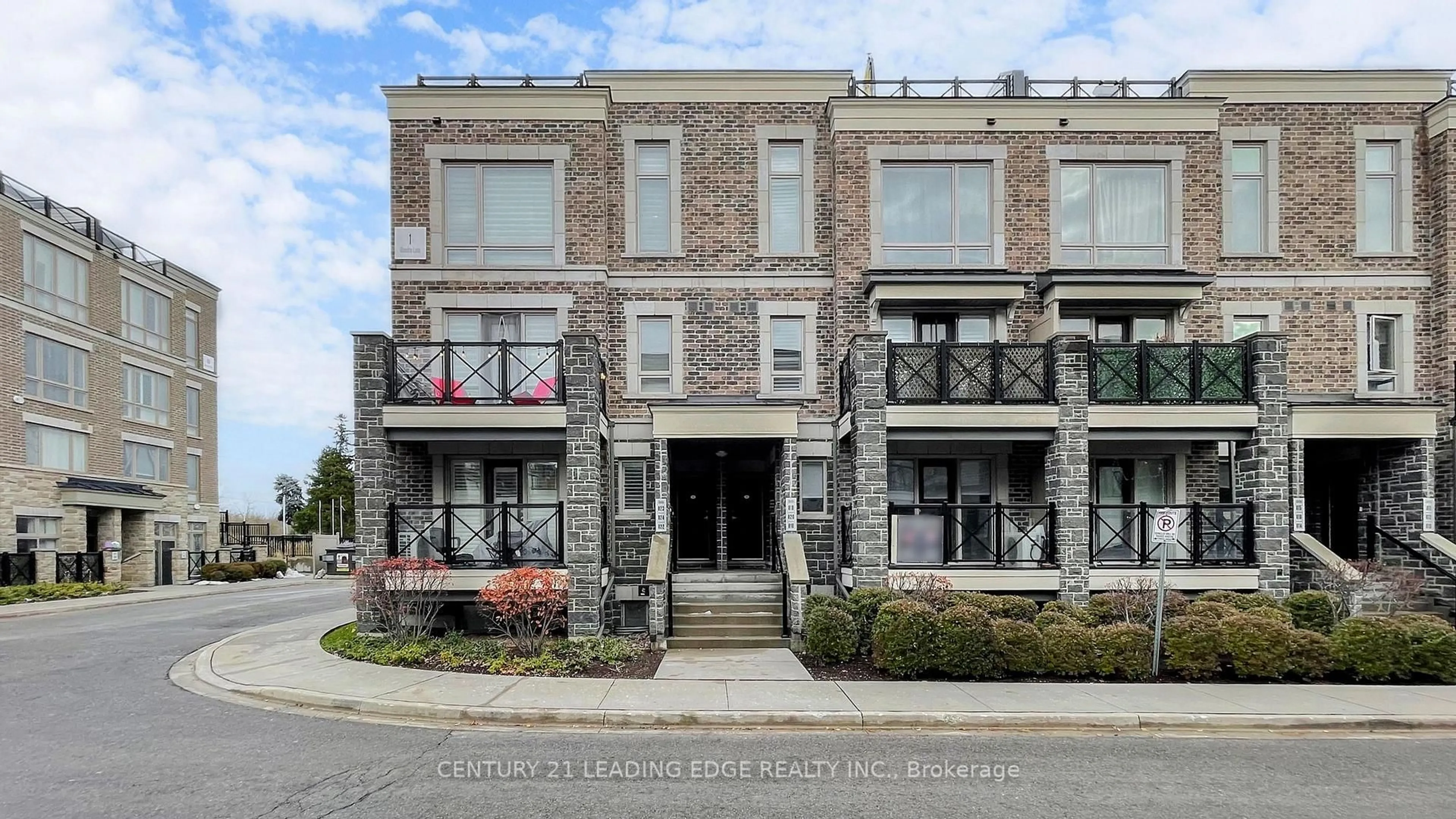 Home with brick exterior material, street for 1 Blanche Lane #824, Markham Ontario L6B 1B3