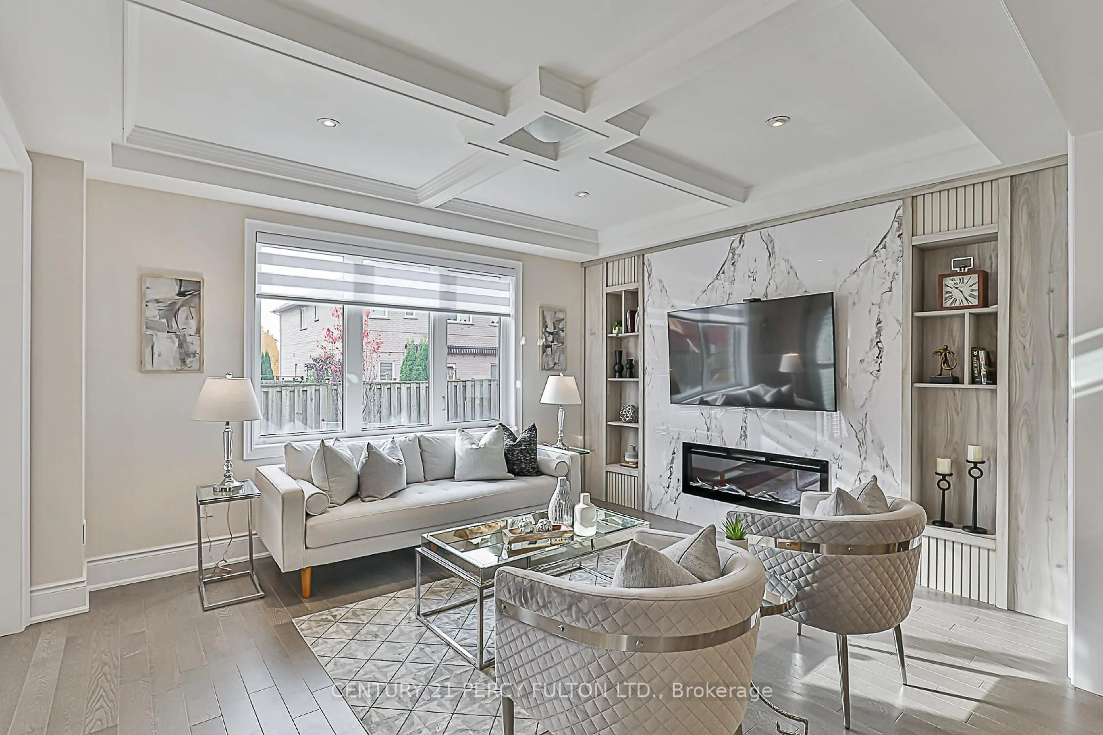 Living room with furniture, unknown for 75 Jinnah Ave, Markham Ontario L3S 0G3