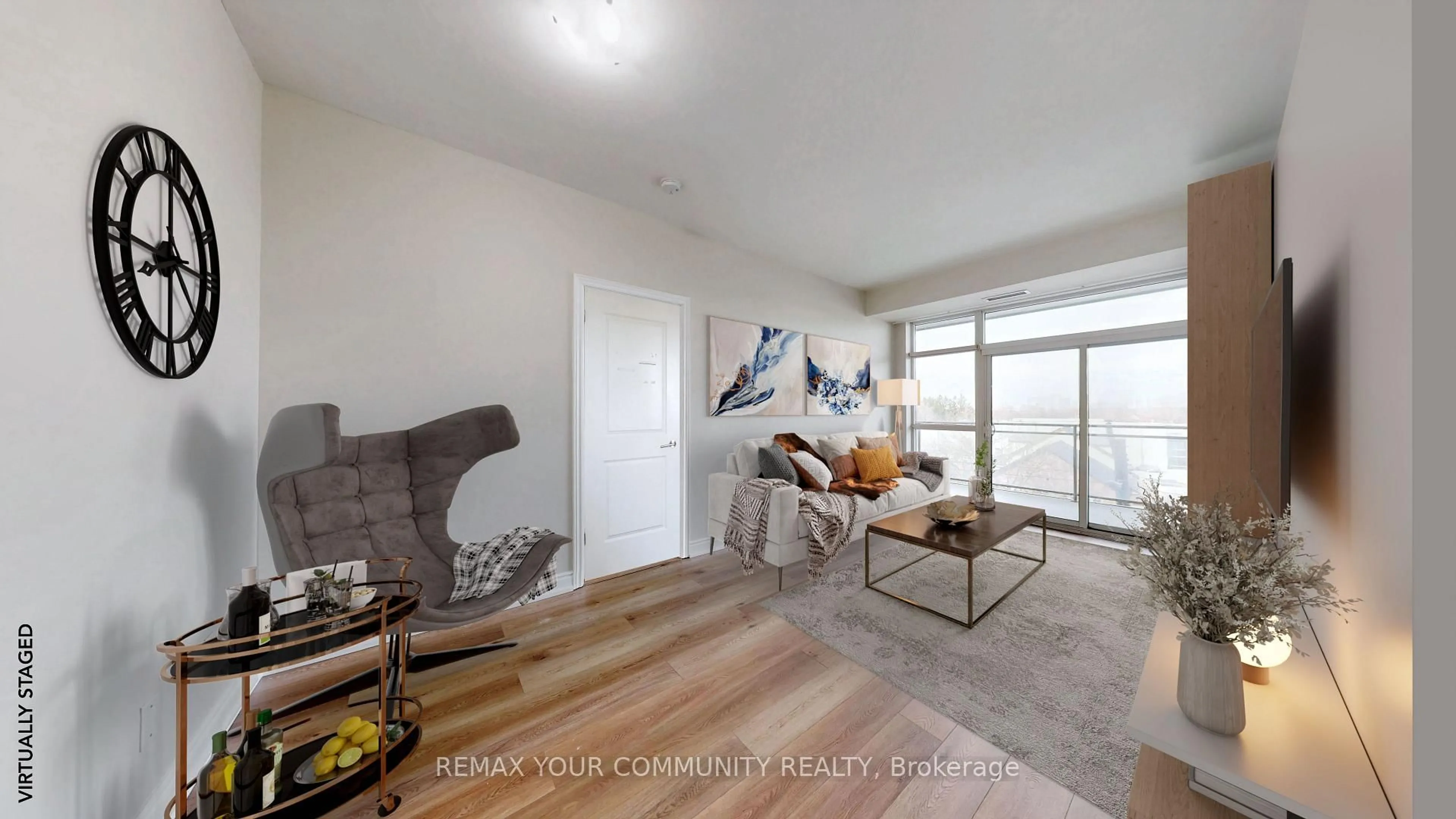 Living room with furniture, unknown for 281 Woodbridge Ave #520, Vaughan Ontario L4L 0C6