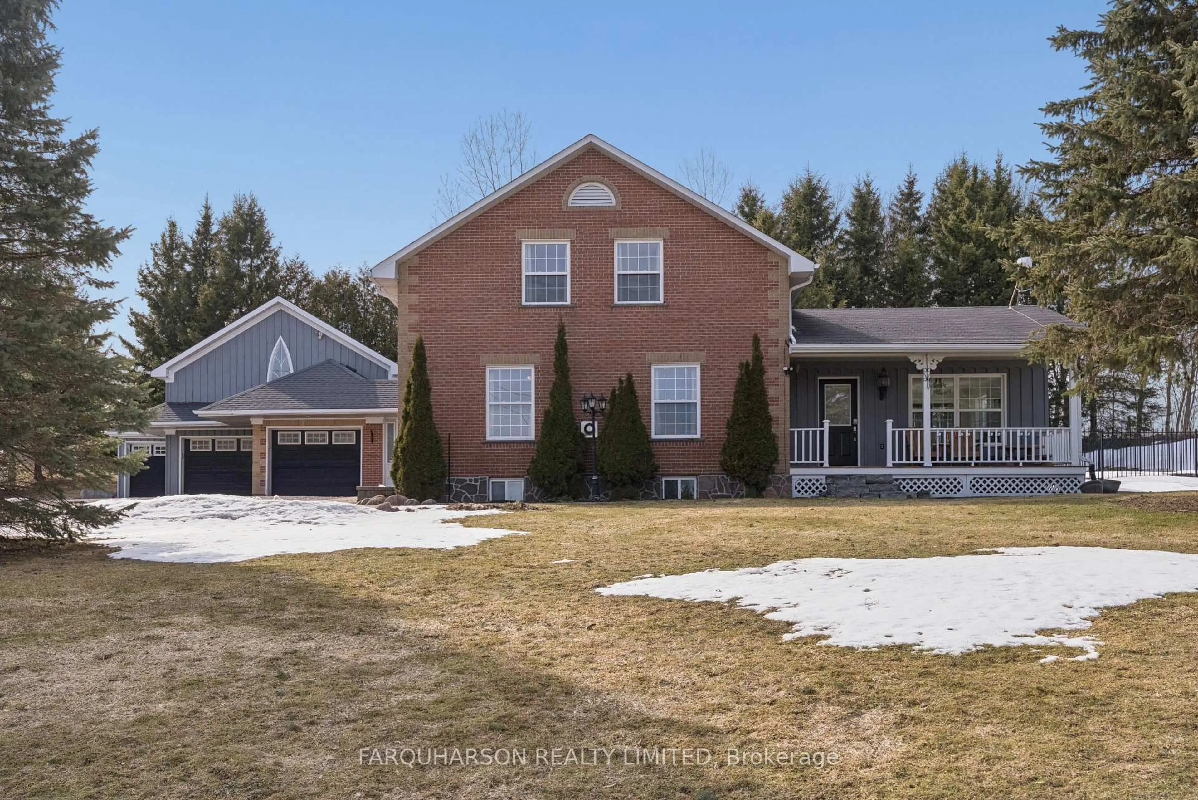 A pic from outside/outdoor area/front of a property/back of a property/a pic from drone, street for 3850 Concession 2 Rd, Uxbridge Ontario L9P 0G3