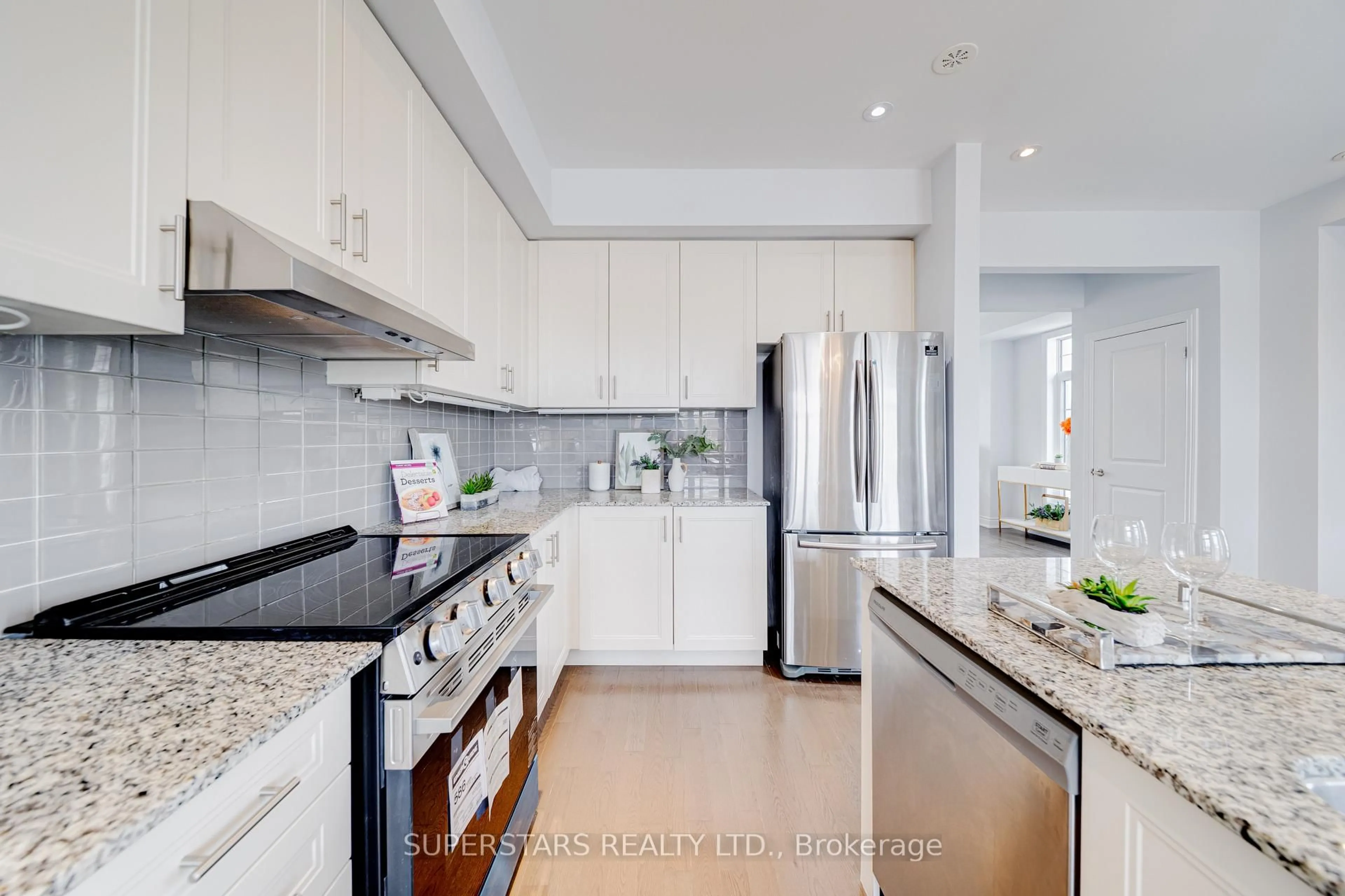 Contemporary kitchen, ceramic/tile floor for 4116 Highway 7, Markham Ontario L3R 0W9