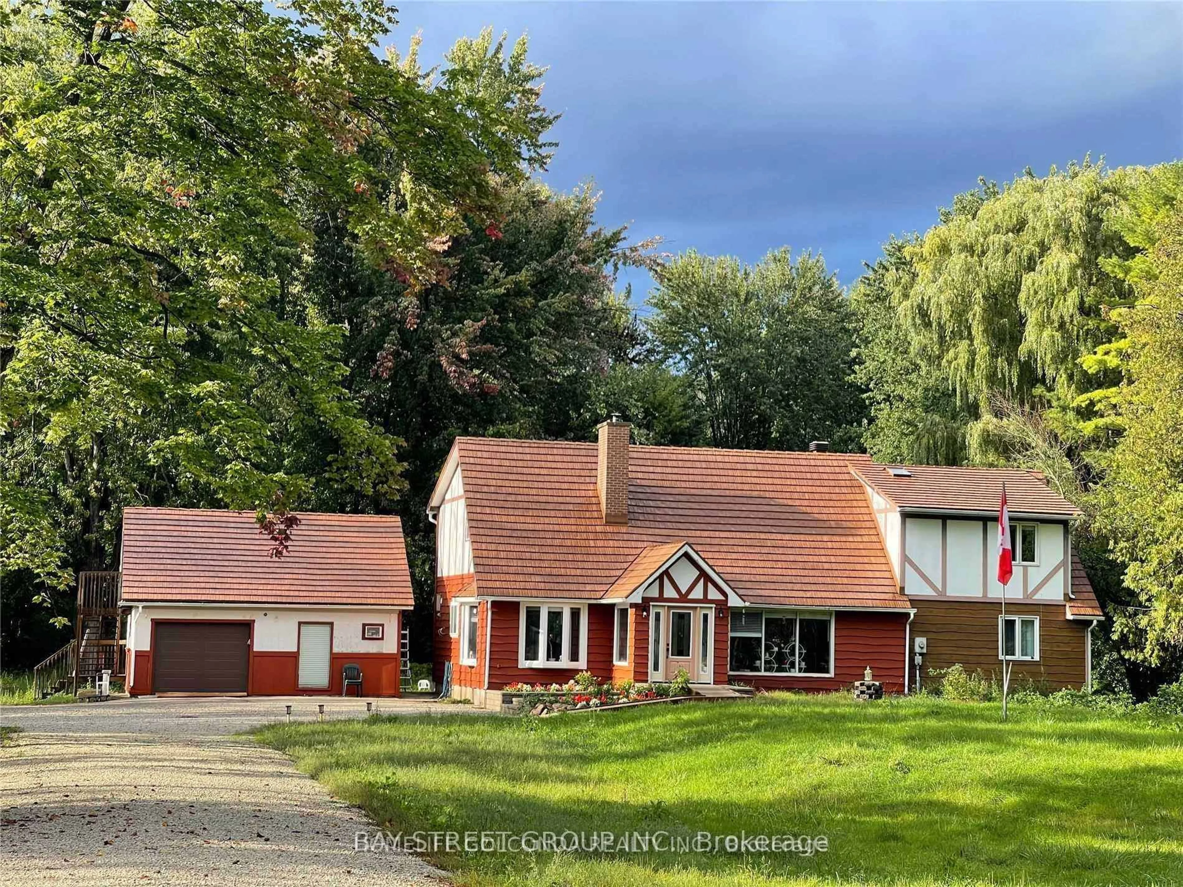 A pic from outside/outdoor area/front of a property/back of a property/a pic from drone, street for 7258 9th Line, New Tecumseth Ontario L0G 1A0