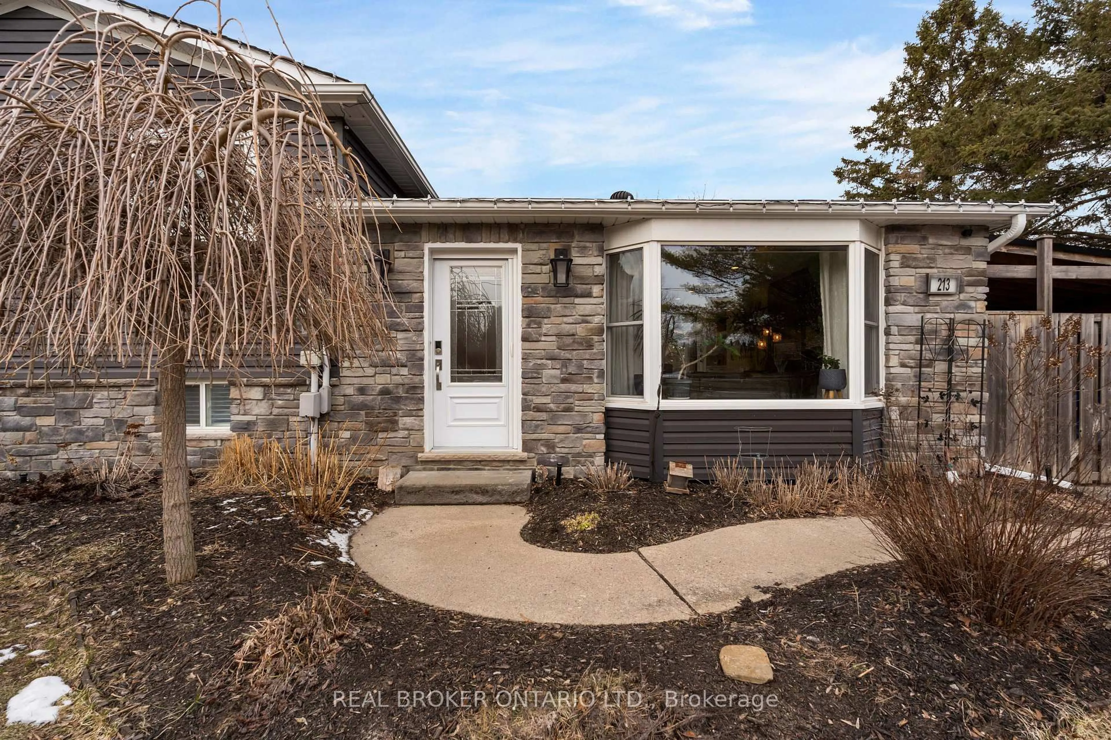 Home with brick exterior material, street for 213 Centre St, Essa Ontario L0M 1B0