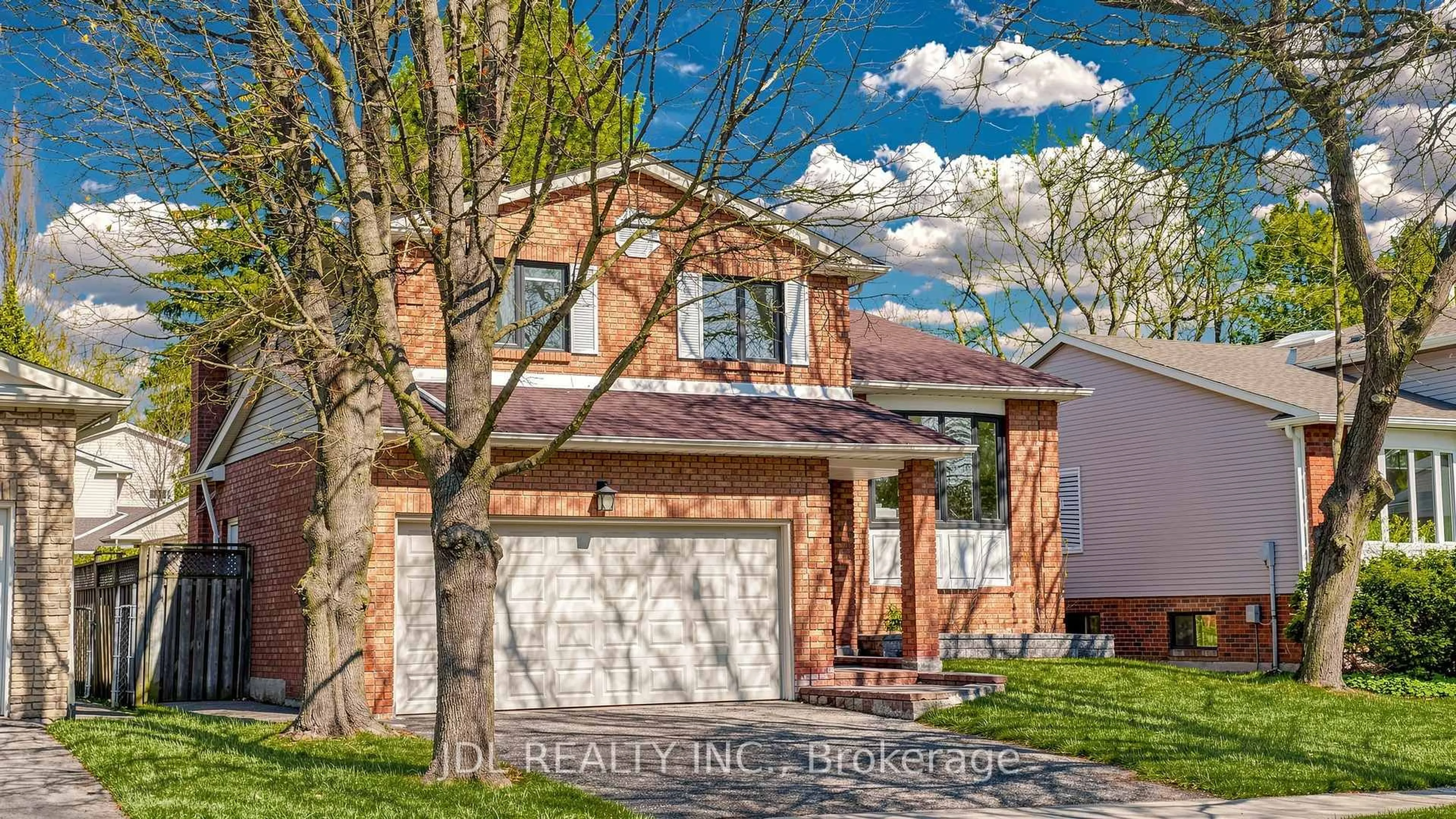 Home with brick exterior material, street for 16 Breckonwood Cres, Markham Ontario L3T 5E8