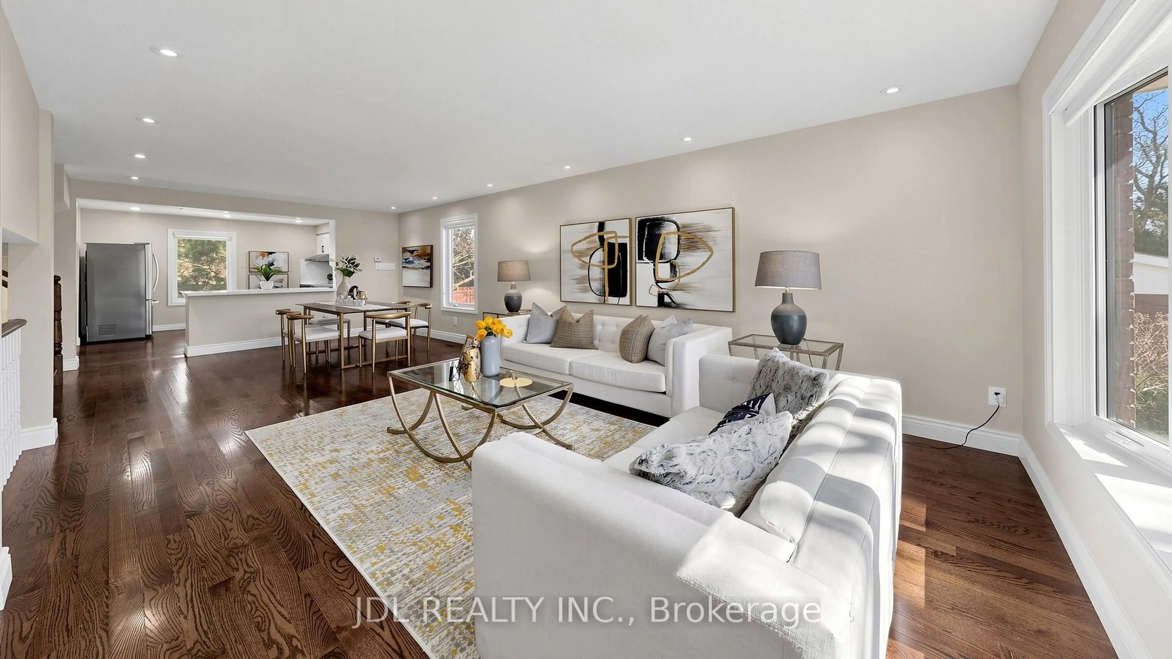 Living room with furniture, unknown for 16 Breckonwood Cres, Markham Ontario L3T 5E8