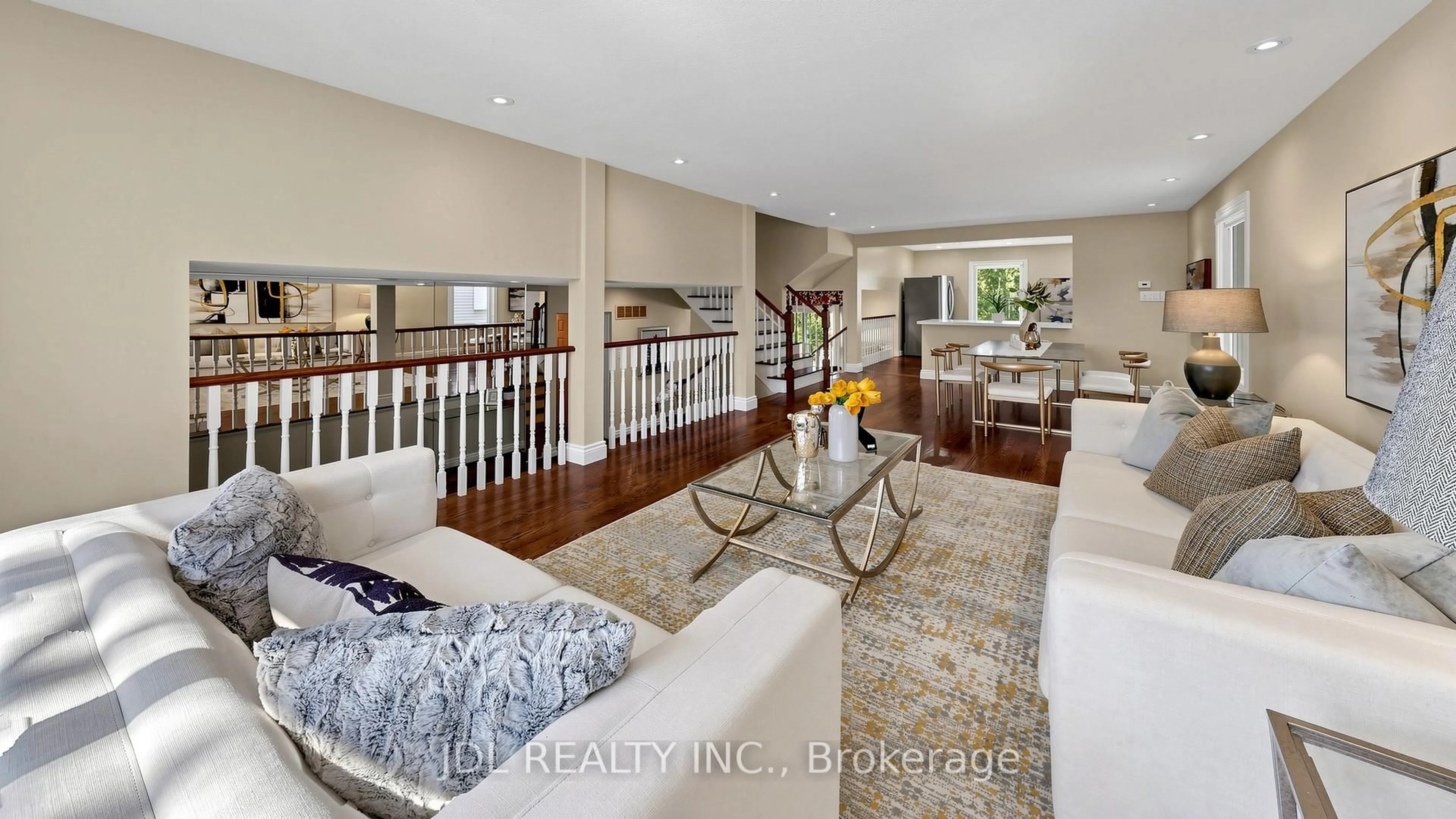 Living room with furniture, unknown for 16 Breckonwood Cres, Markham Ontario L3T 5E8