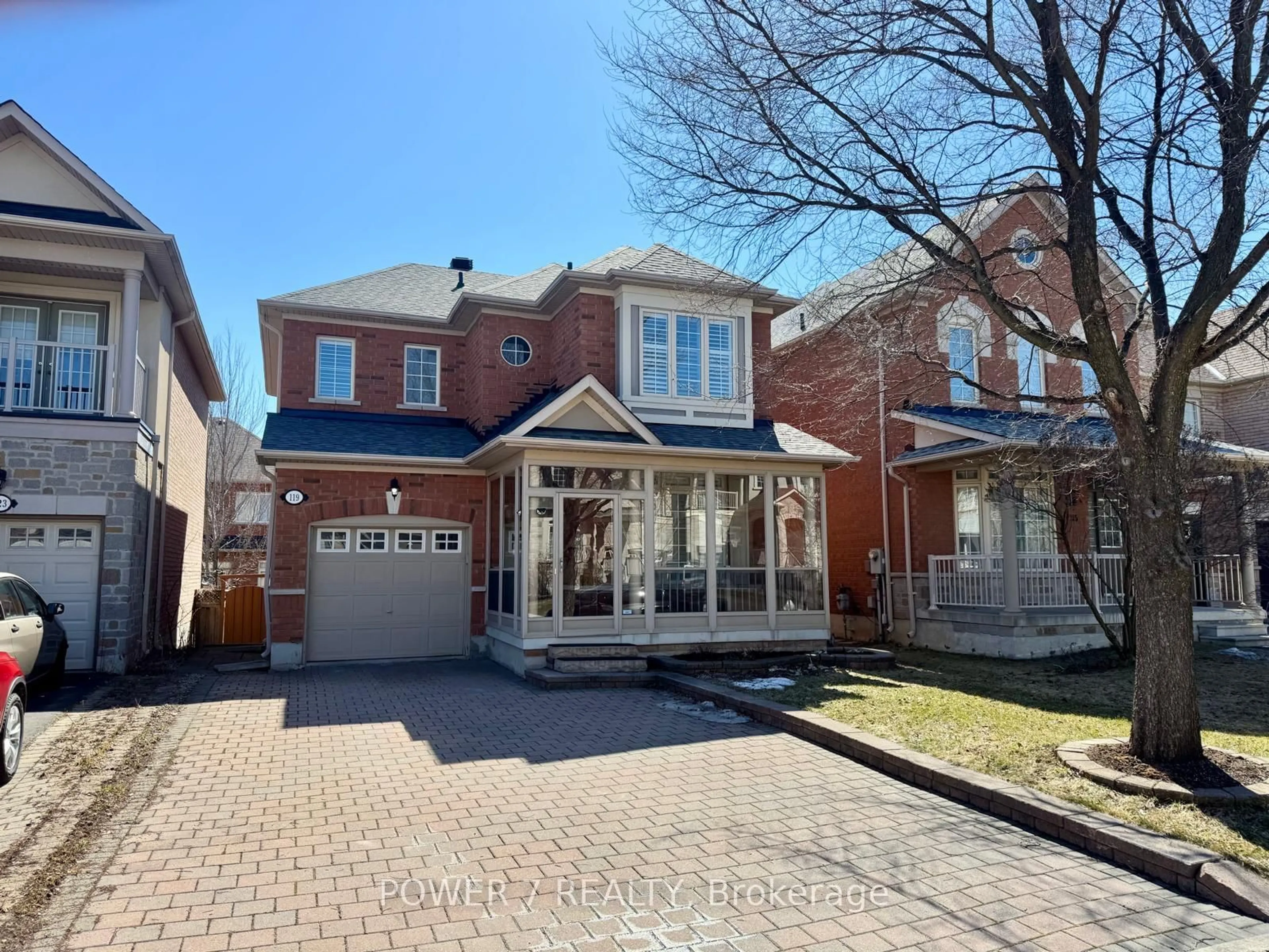 Home with brick exterior material, street for 119 Gauguin Ave, Vaughan Ontario L4J 9J4