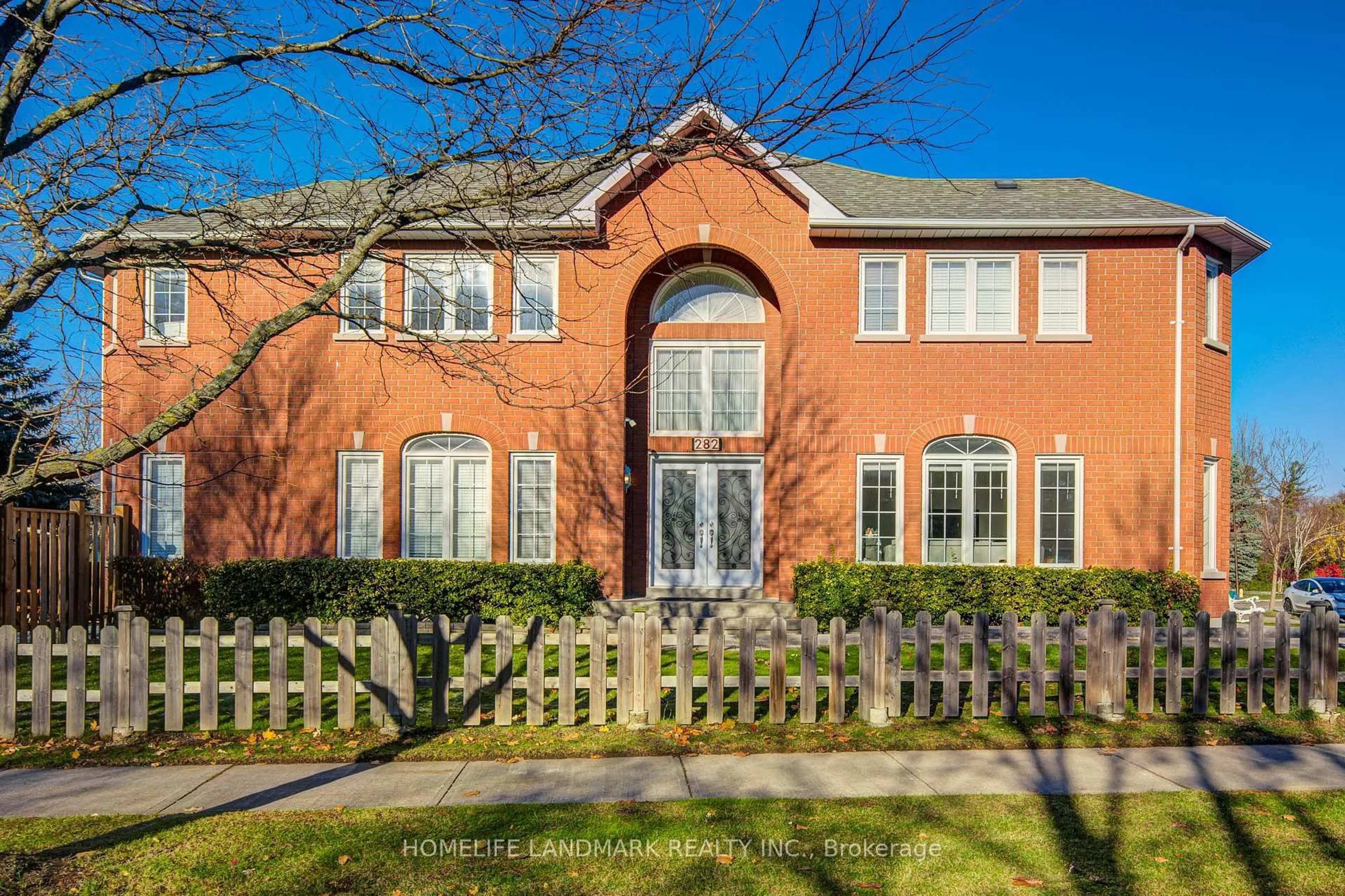 Home with brick exterior material, street for 282 Manhattan Dr, Markham Ontario L3P 6V4