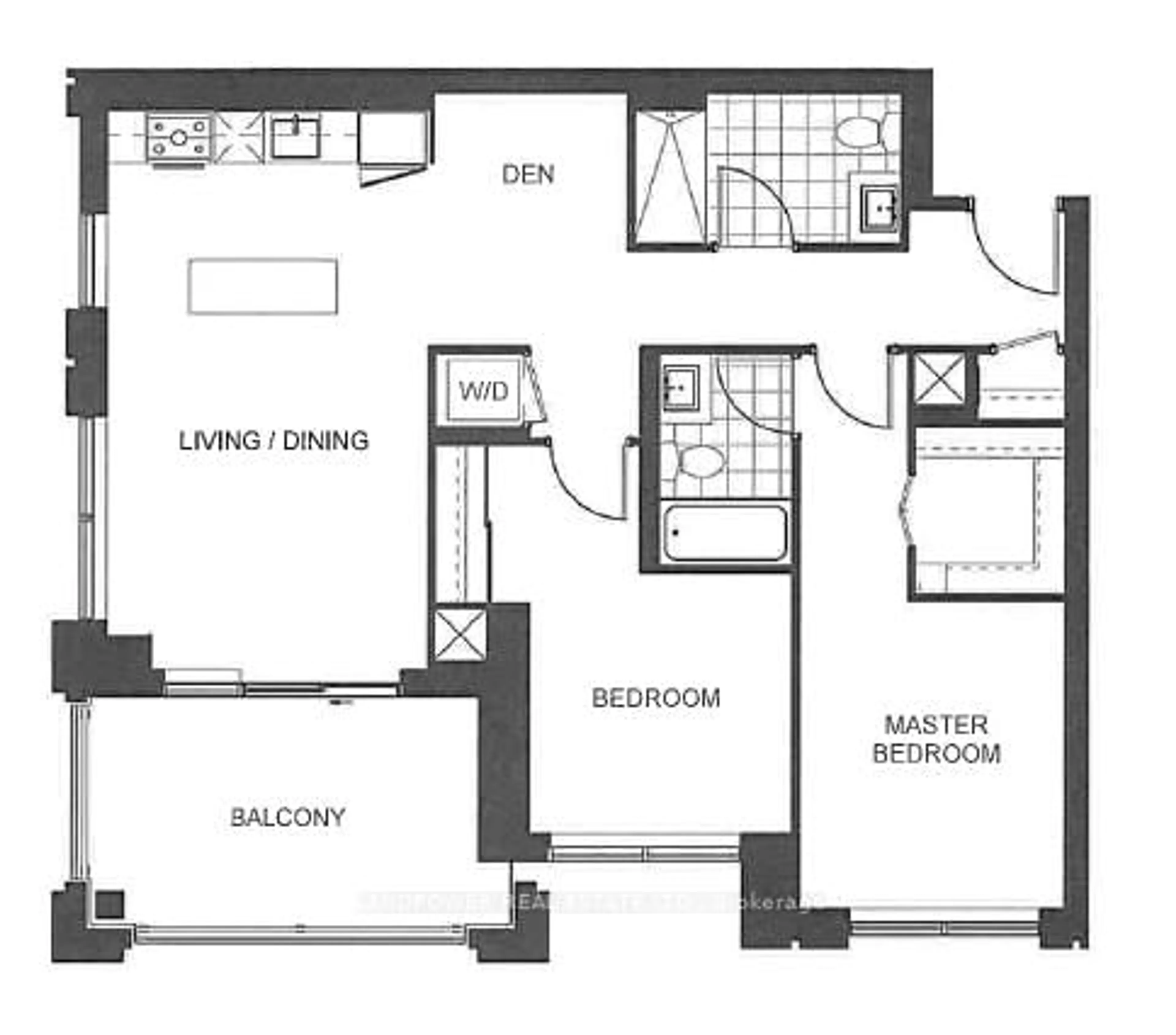 Floor plan for 9 Clegg Rd #1702, Markham Ontario L6G 0H3