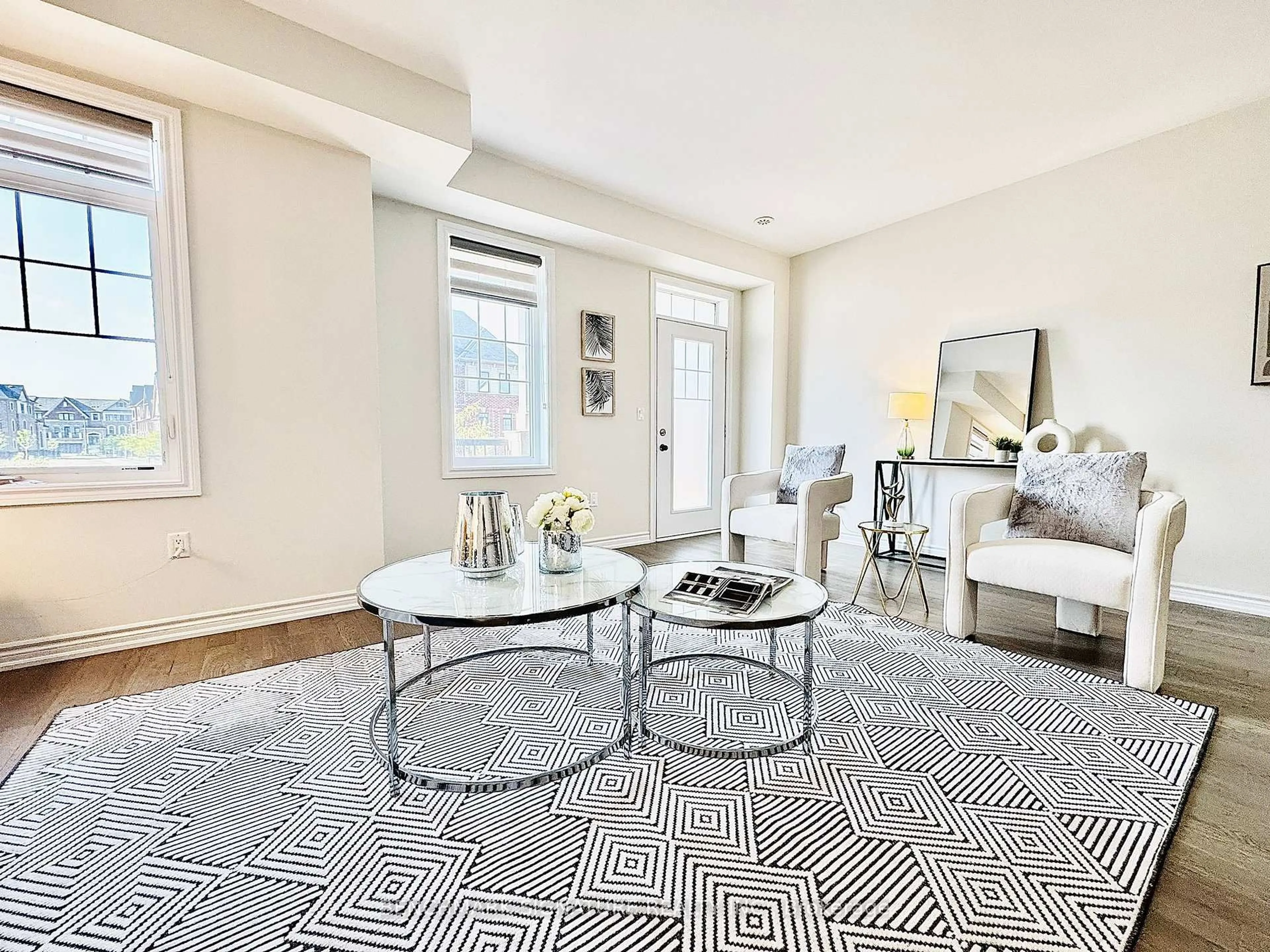 Living room with furniture, carpet floor for 29 George Peach Ave, Markham Ontario L6C 0Z2