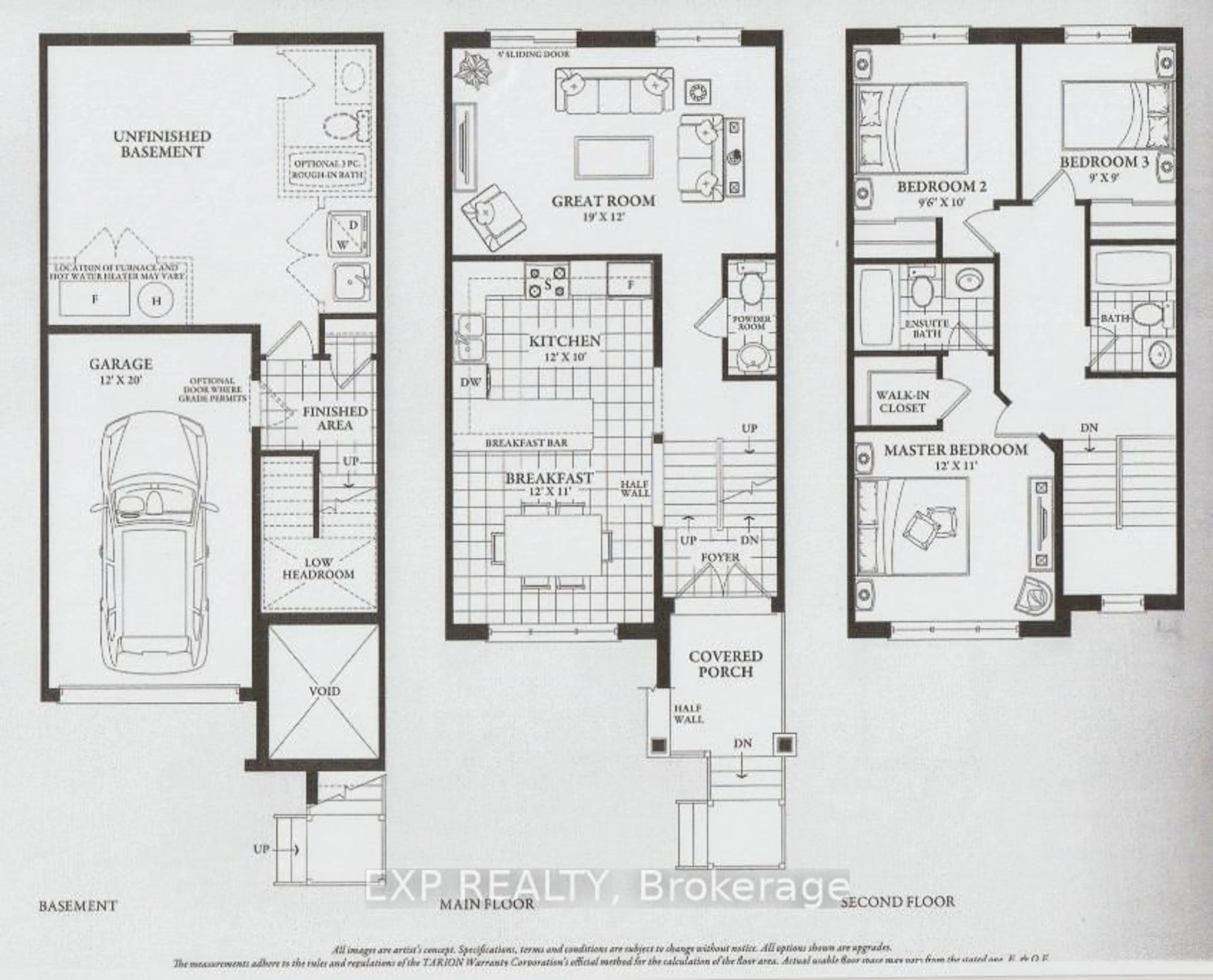 Floor plan for 9 Matthewson Ave, Bradford West Gwillimbury Ontario L3Z 3A7