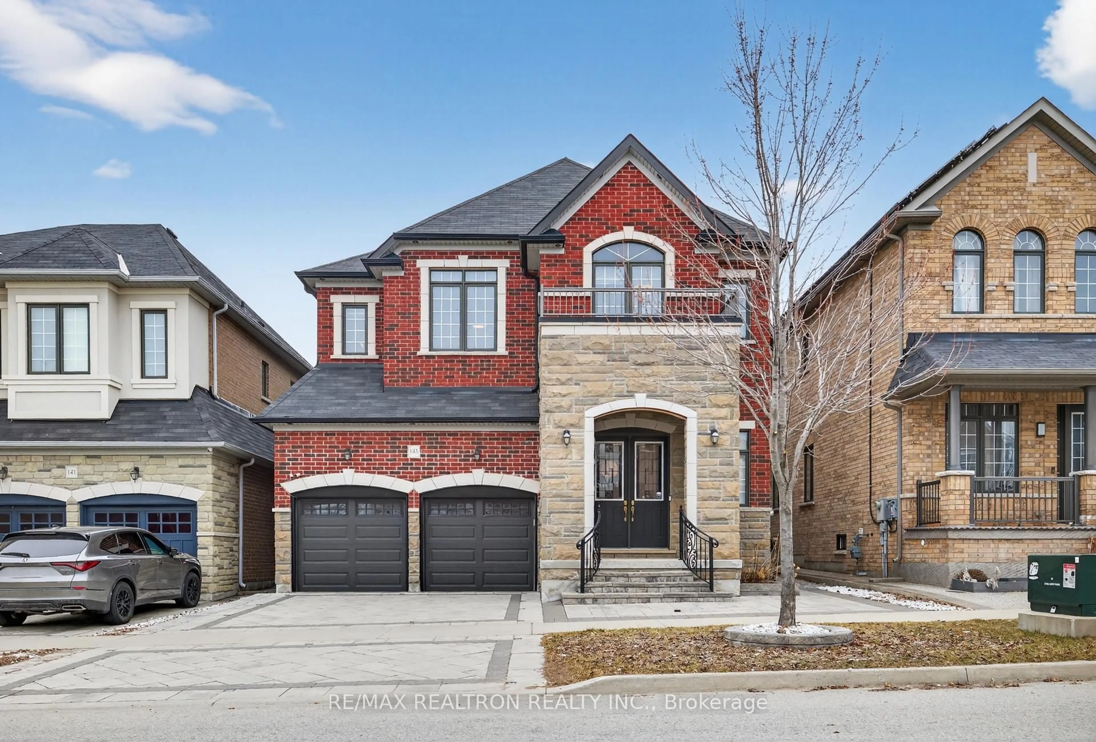 Home with brick exterior material, street for 143 Maple Ridge Cres, Markham Ontario L6E 1T9