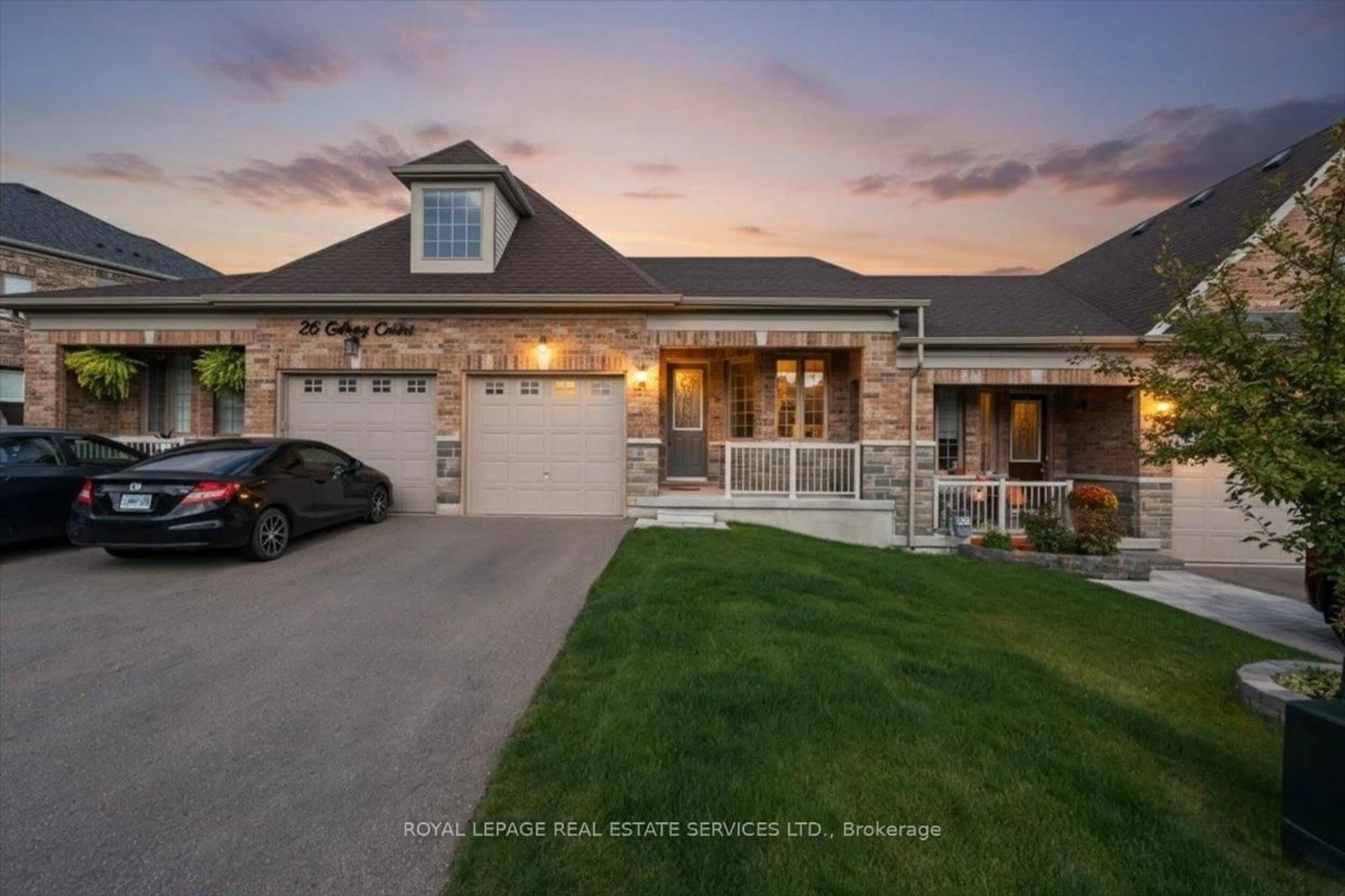 Home with brick exterior material, street for 24 Gilroy Crt, New Tecumseth Ontario L9R 0K8