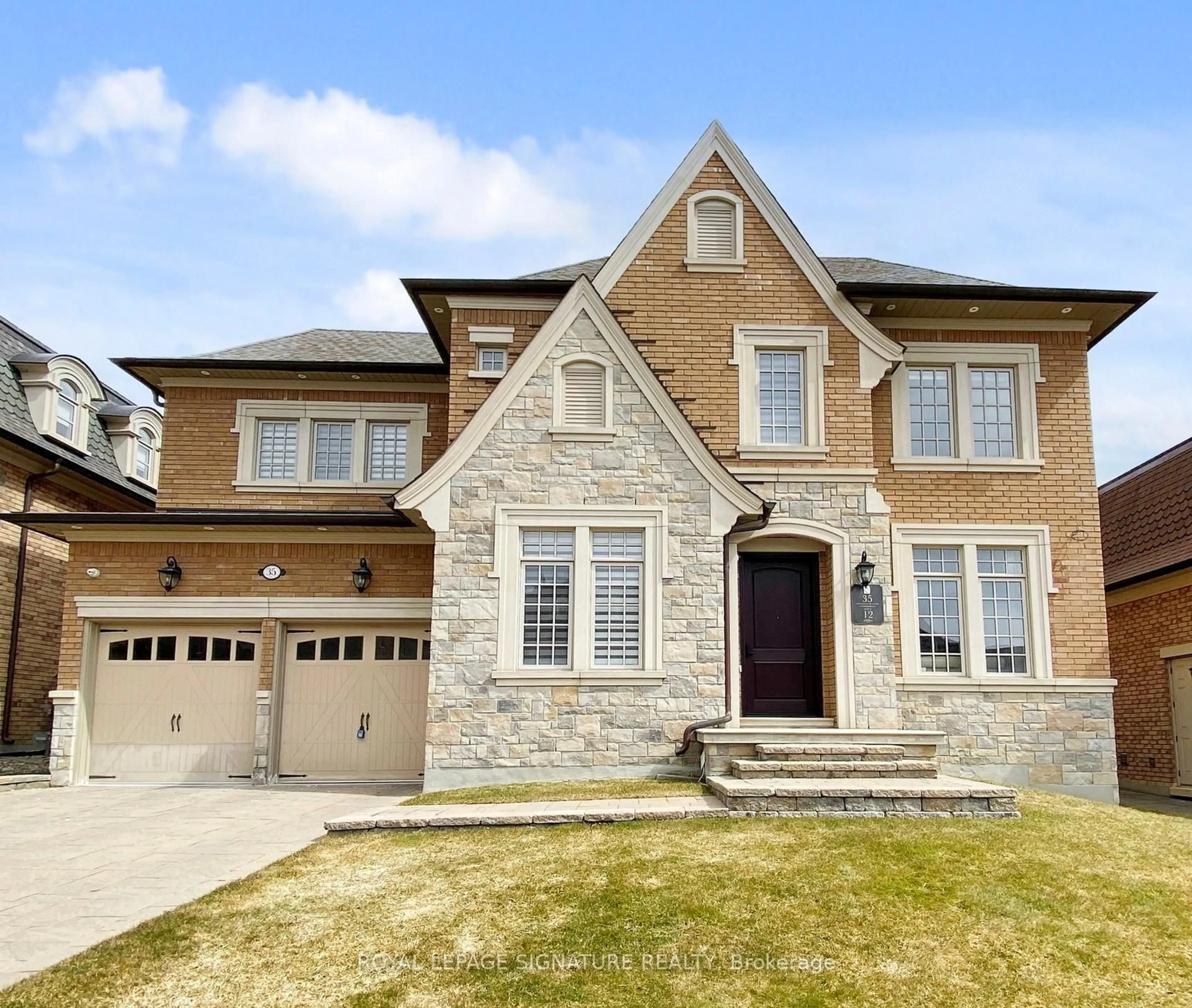 Home with brick exterior material, street for 35 Annsleywood Crt, Vaughan Ontario L4H 3N5
