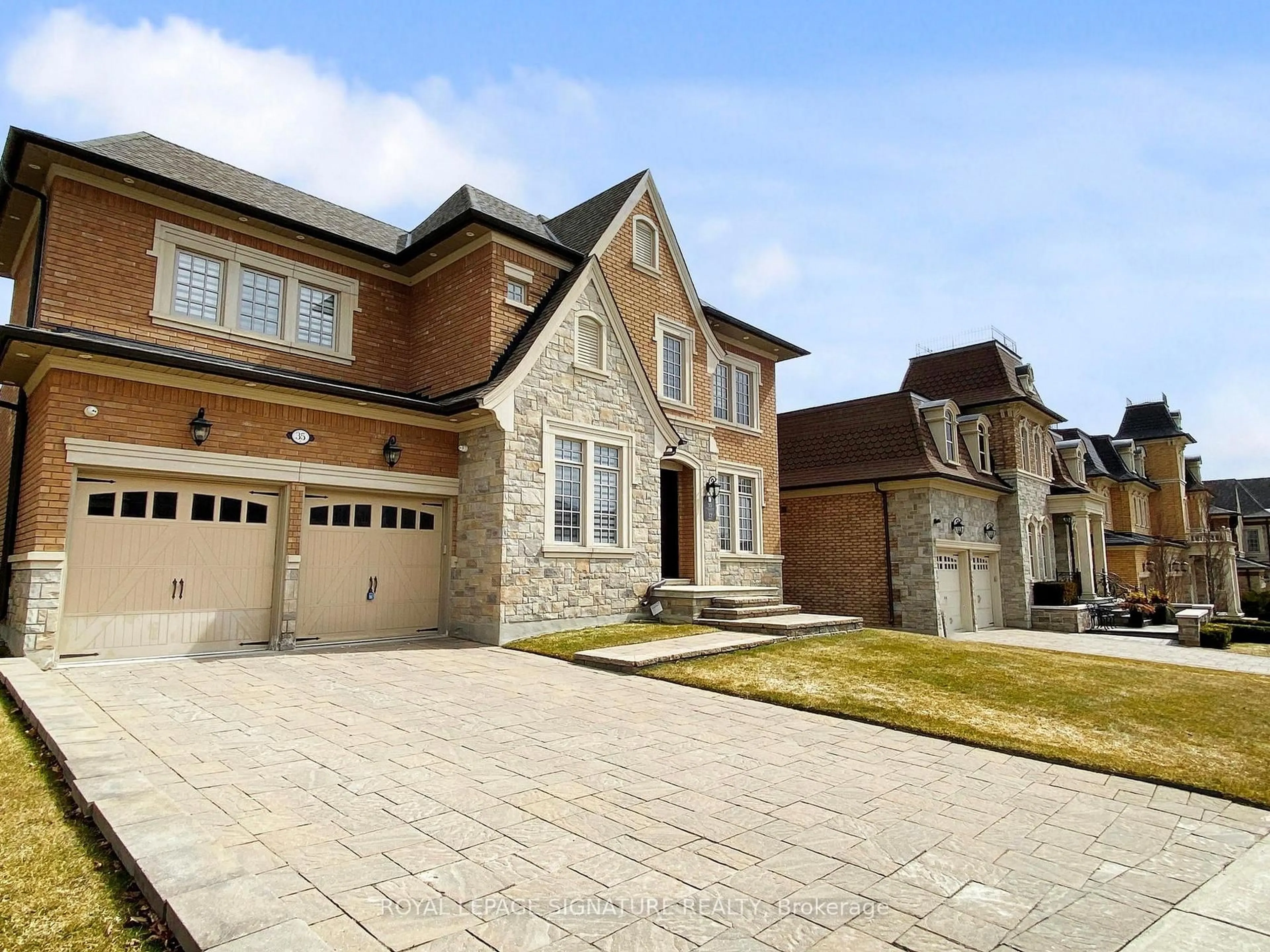 Home with brick exterior material, street for 35 Annsleywood Crt, Vaughan Ontario L4H 3N5