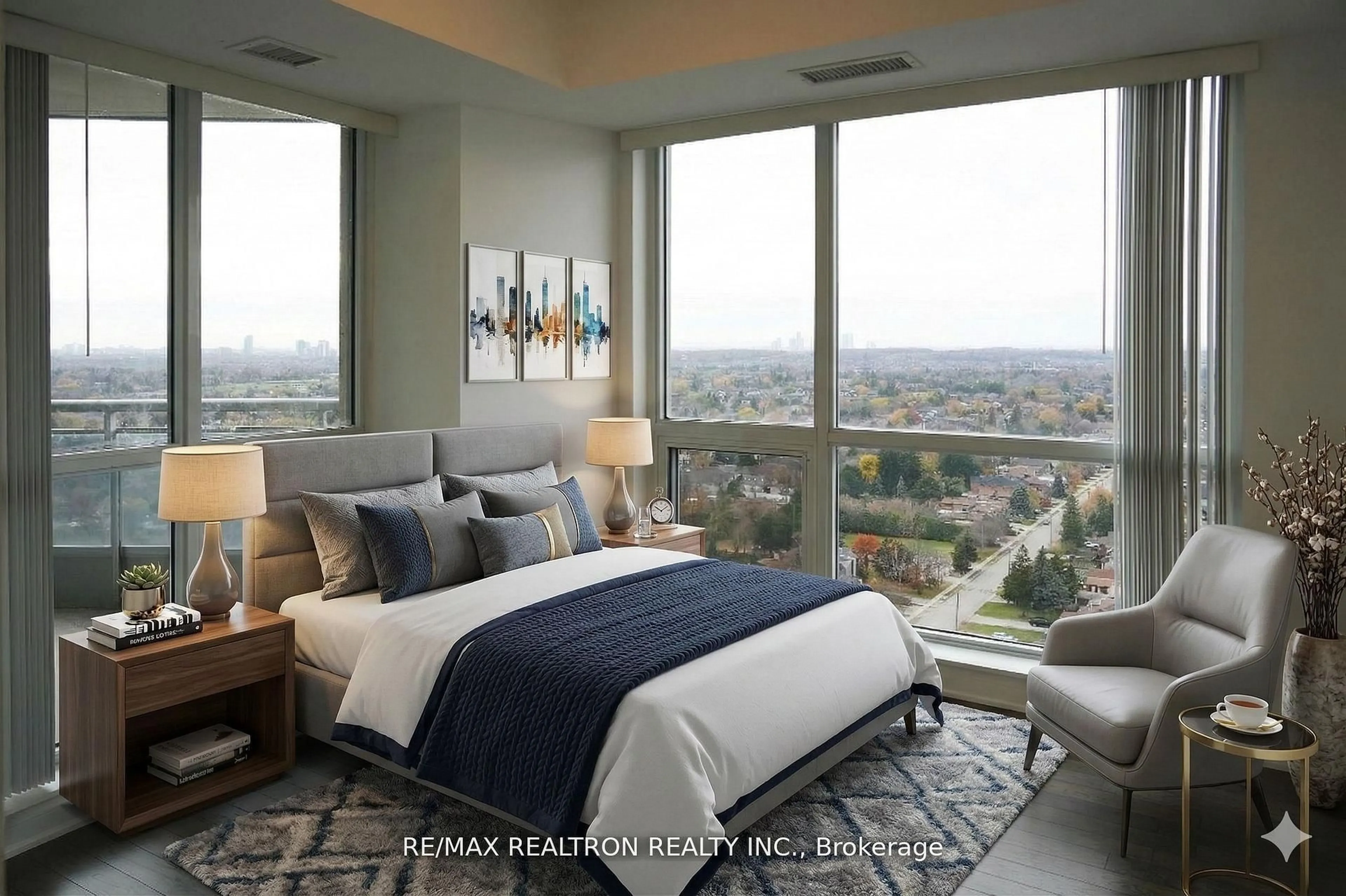 Bedroom with bed, unknown for 9201 Yonge St #2009, Richmond Hill Ontario L4C 1H9