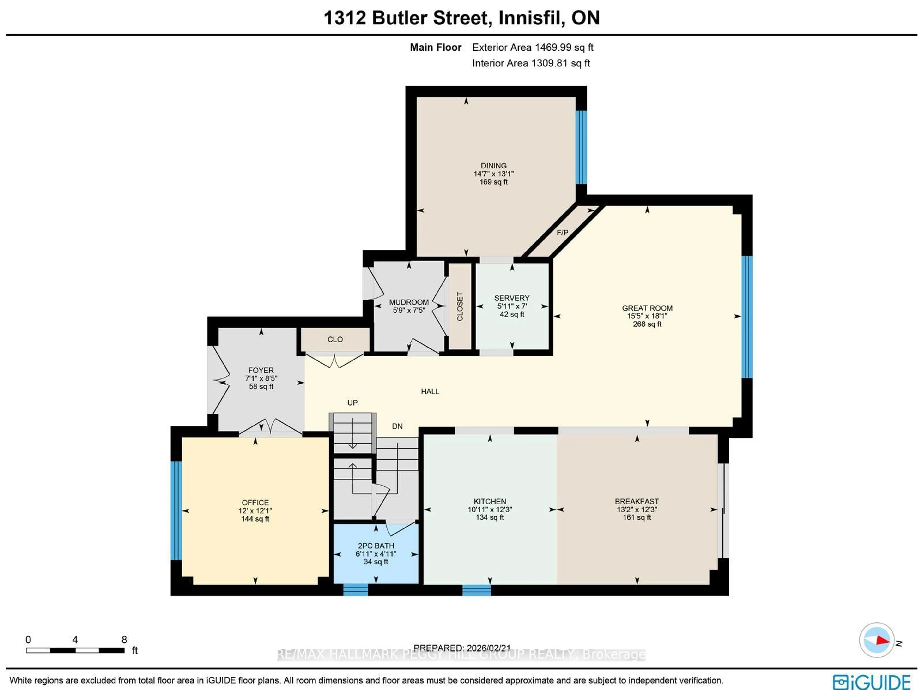 Floor plan for 1312 Butler St, Innisfil Ontario L9S 0L4