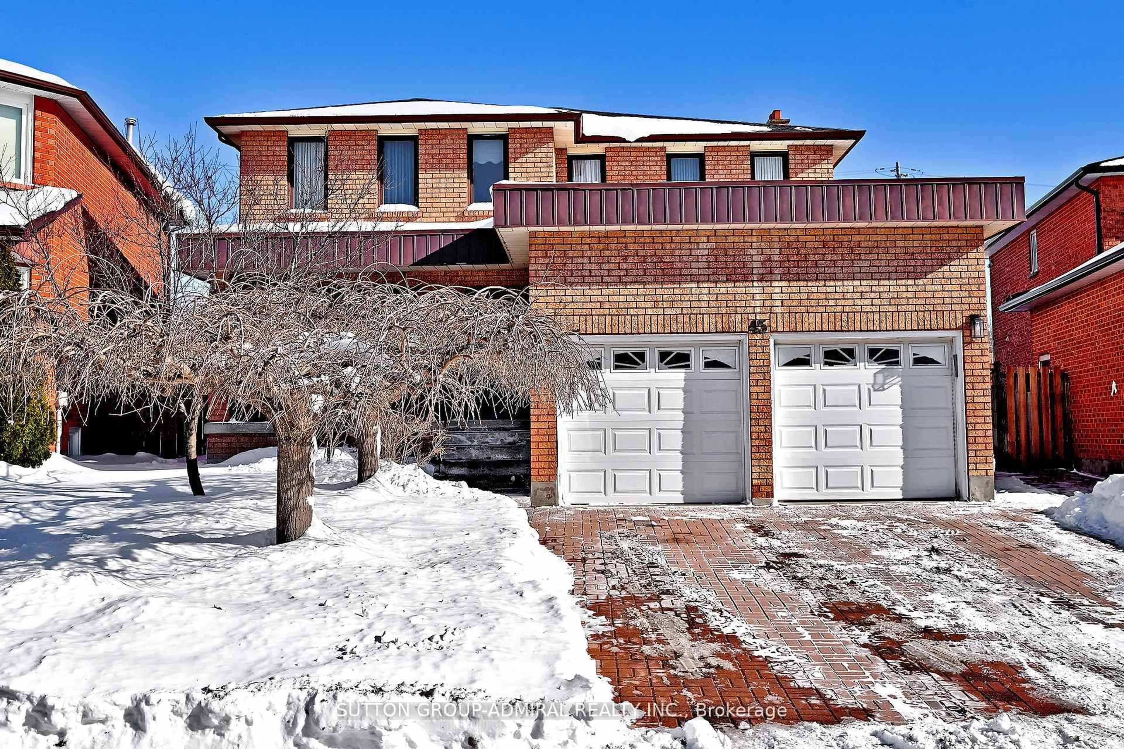 Home with brick exterior material, street for 45 Royal Garden Blvd, Vaughan Ontario L4L 7C4