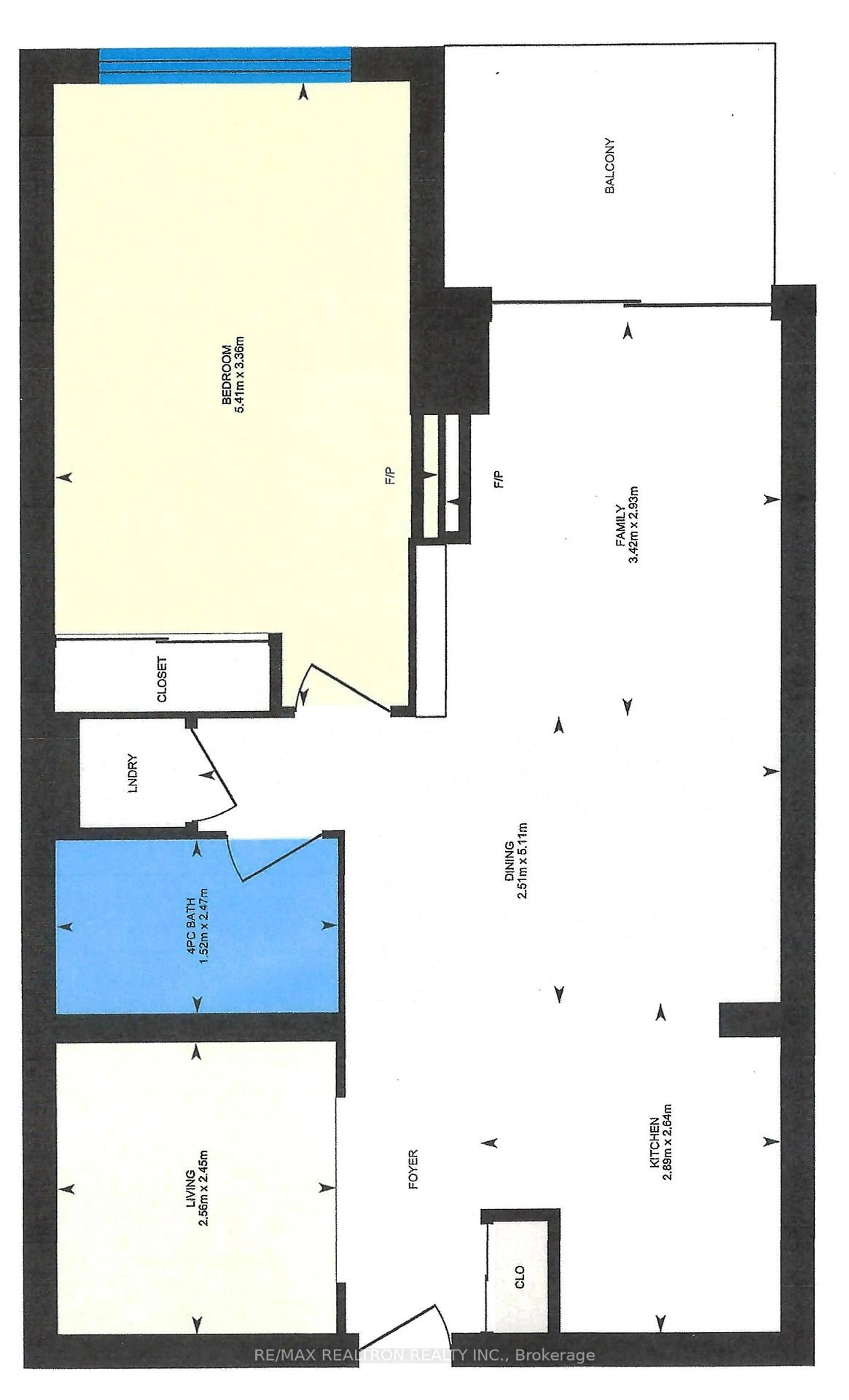 Floor plan for 100 Promenade Circ #210, Vaughan Ontario L4J 7W7