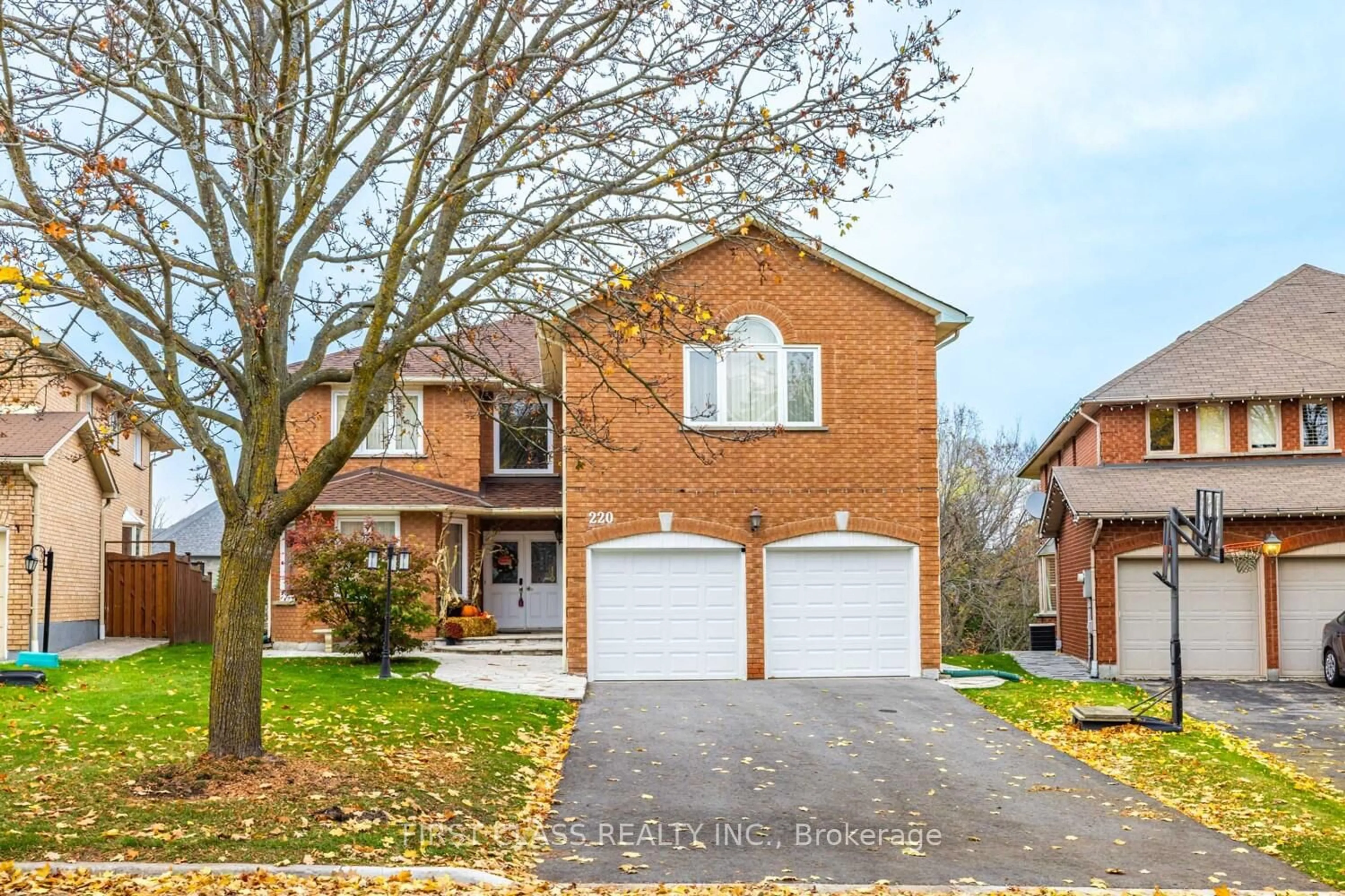 Home with brick exterior material, street for 220 Timpson Dr, Aurora Ontario L4G 5M7