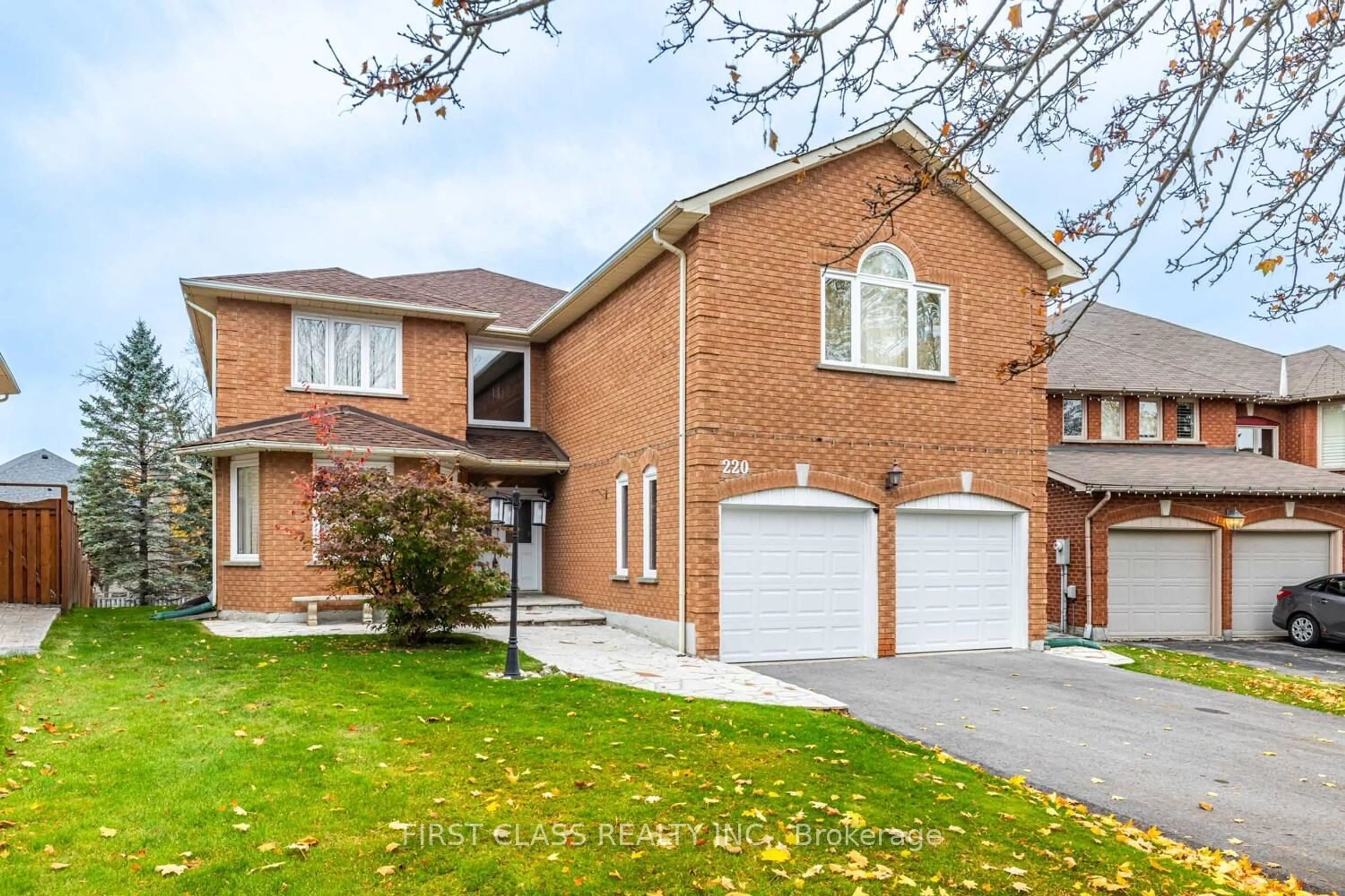 Home with brick exterior material, street for 220 Timpson Dr, Aurora Ontario L4G 5M7