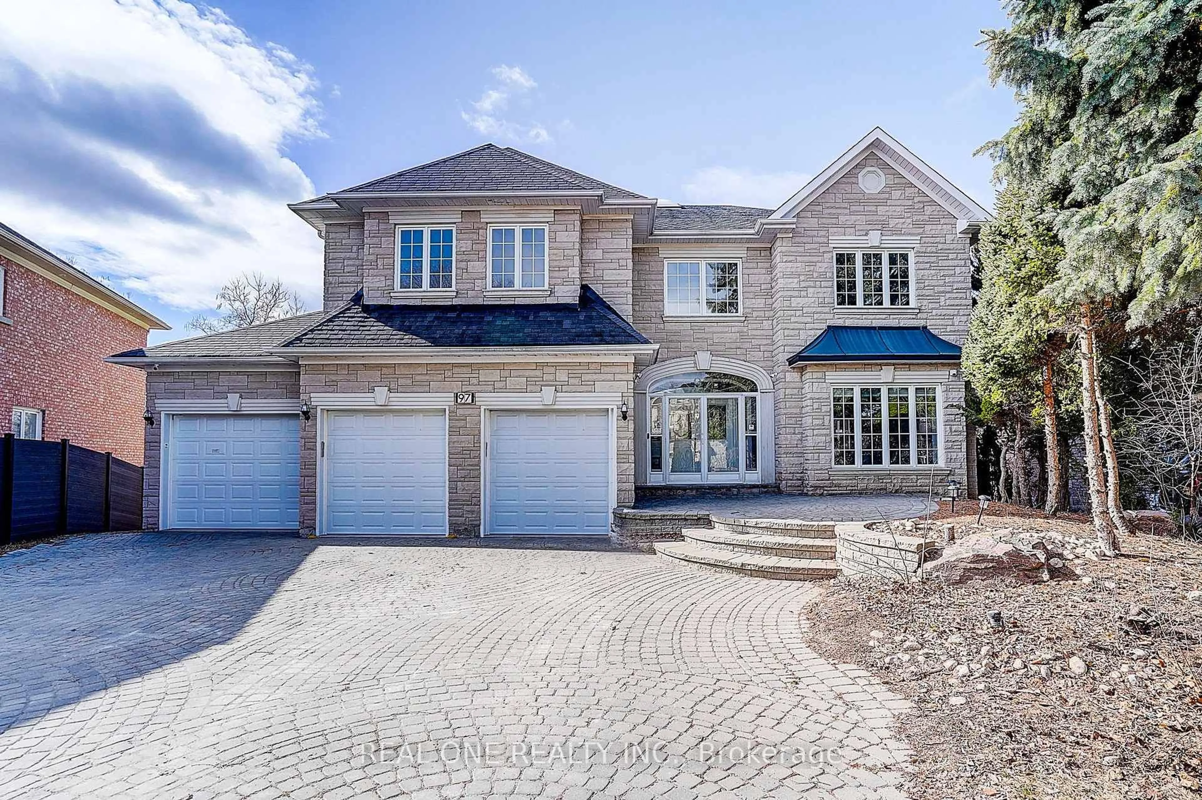 Home with brick exterior material, street for 97 Springbrook Dr, Richmond Hill Ontario L4B 3P9
