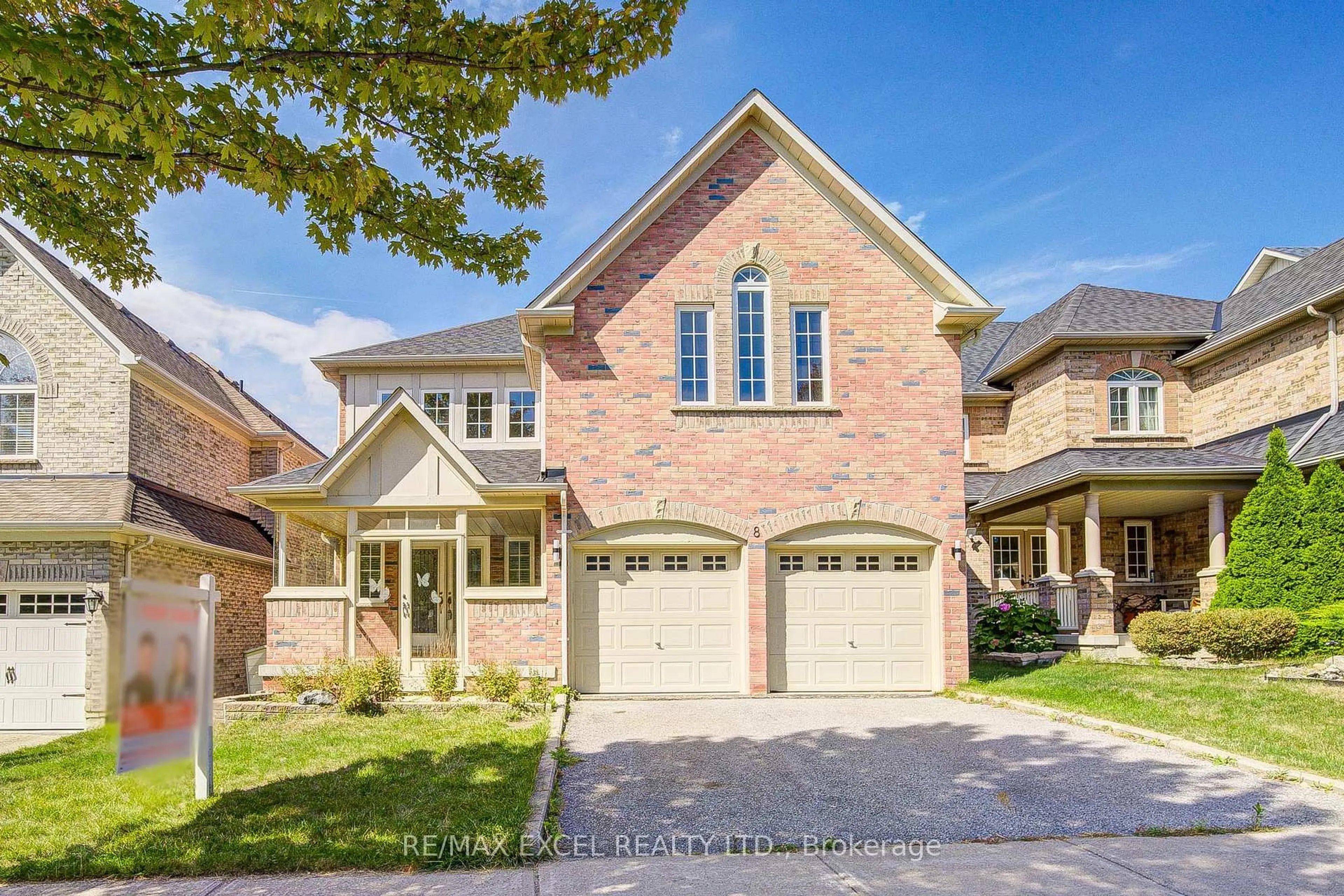 Home with brick exterior material, street for 8 Hollylane Dr, Markham Ontario L6C 2K1