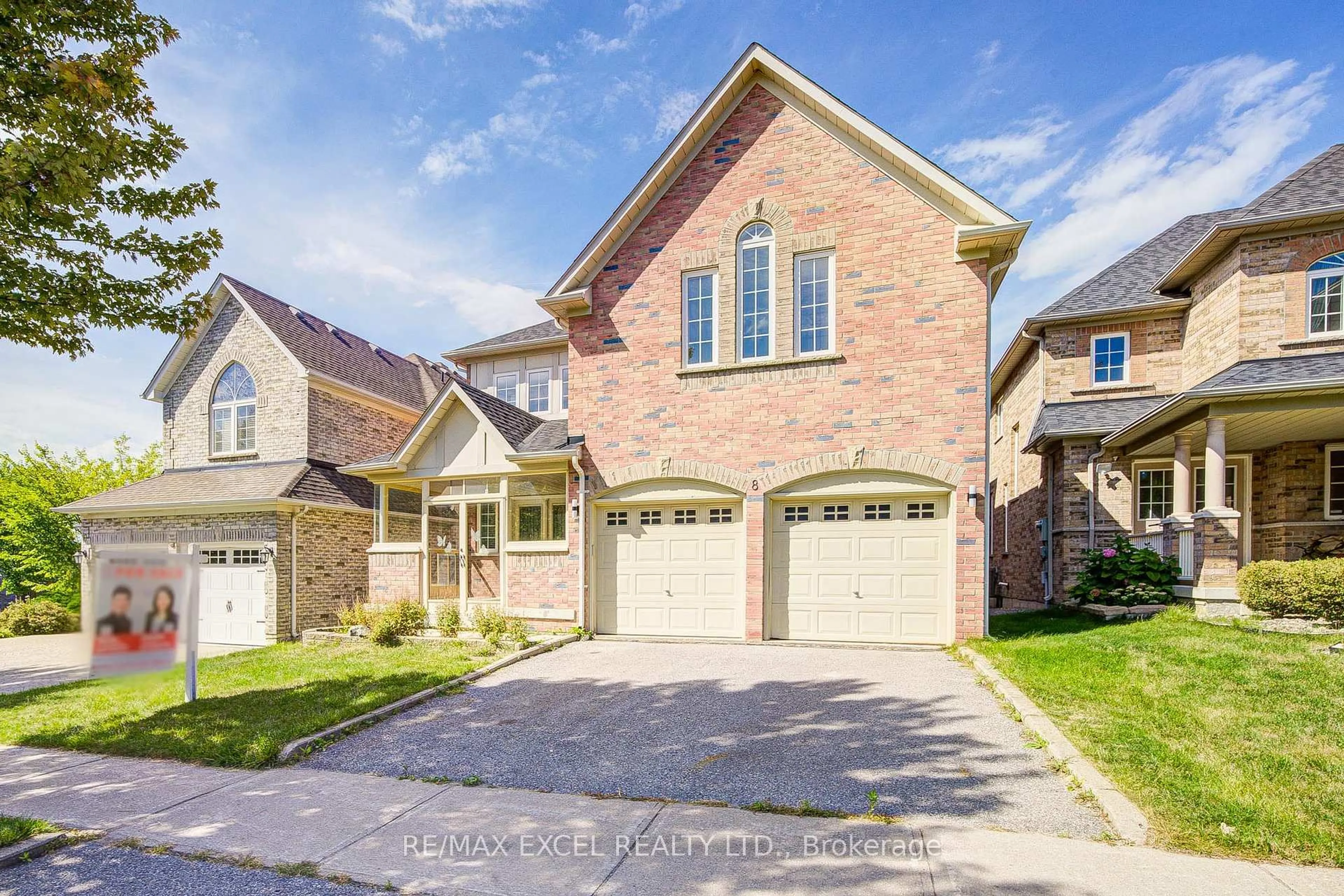 Home with brick exterior material, street for 8 Hollylane Dr, Markham Ontario L6C 2K1