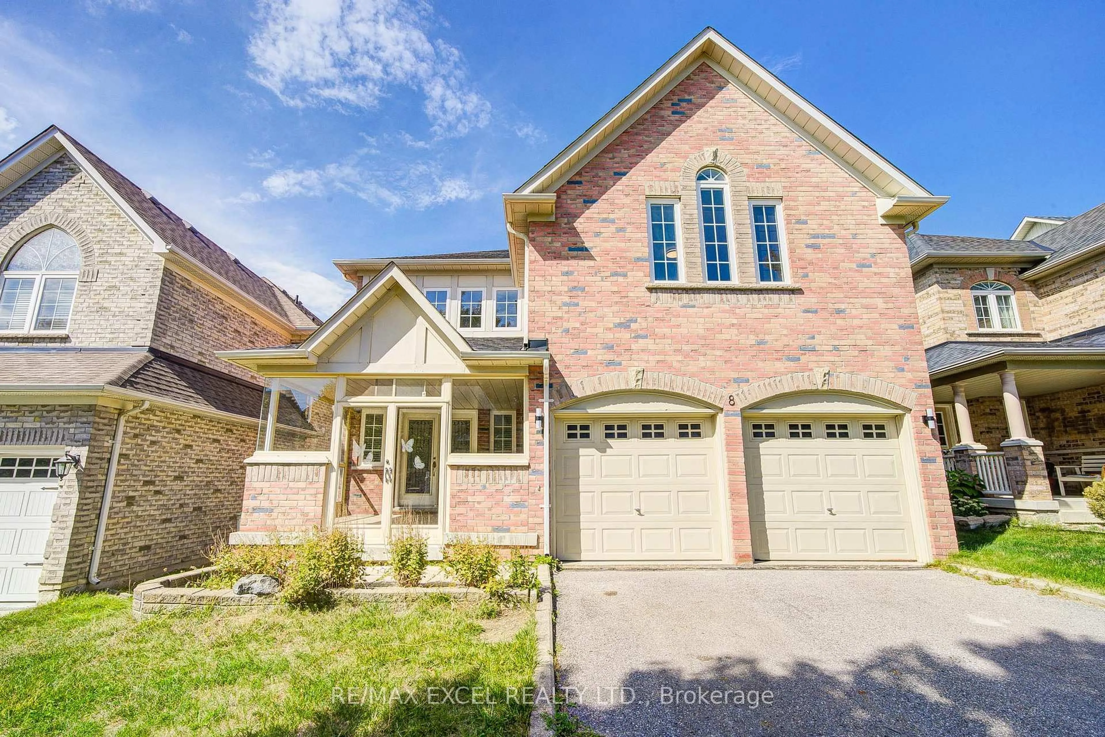 Home with brick exterior material, street for 8 Hollylane Dr, Markham Ontario L6C 2K1