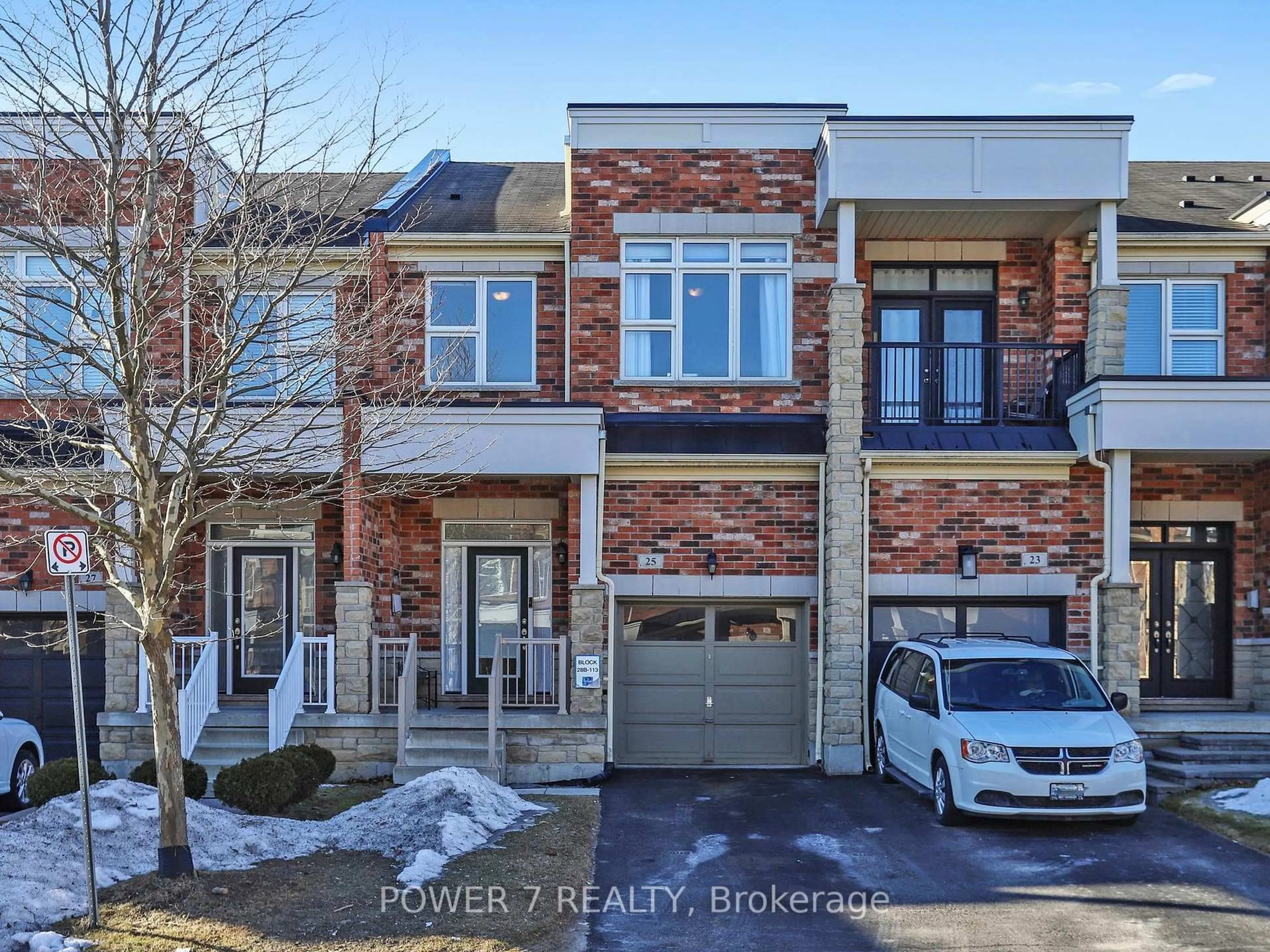 Home with brick exterior material, street for 25 Black Locust Dr, Markham Ontario L6E 0P8