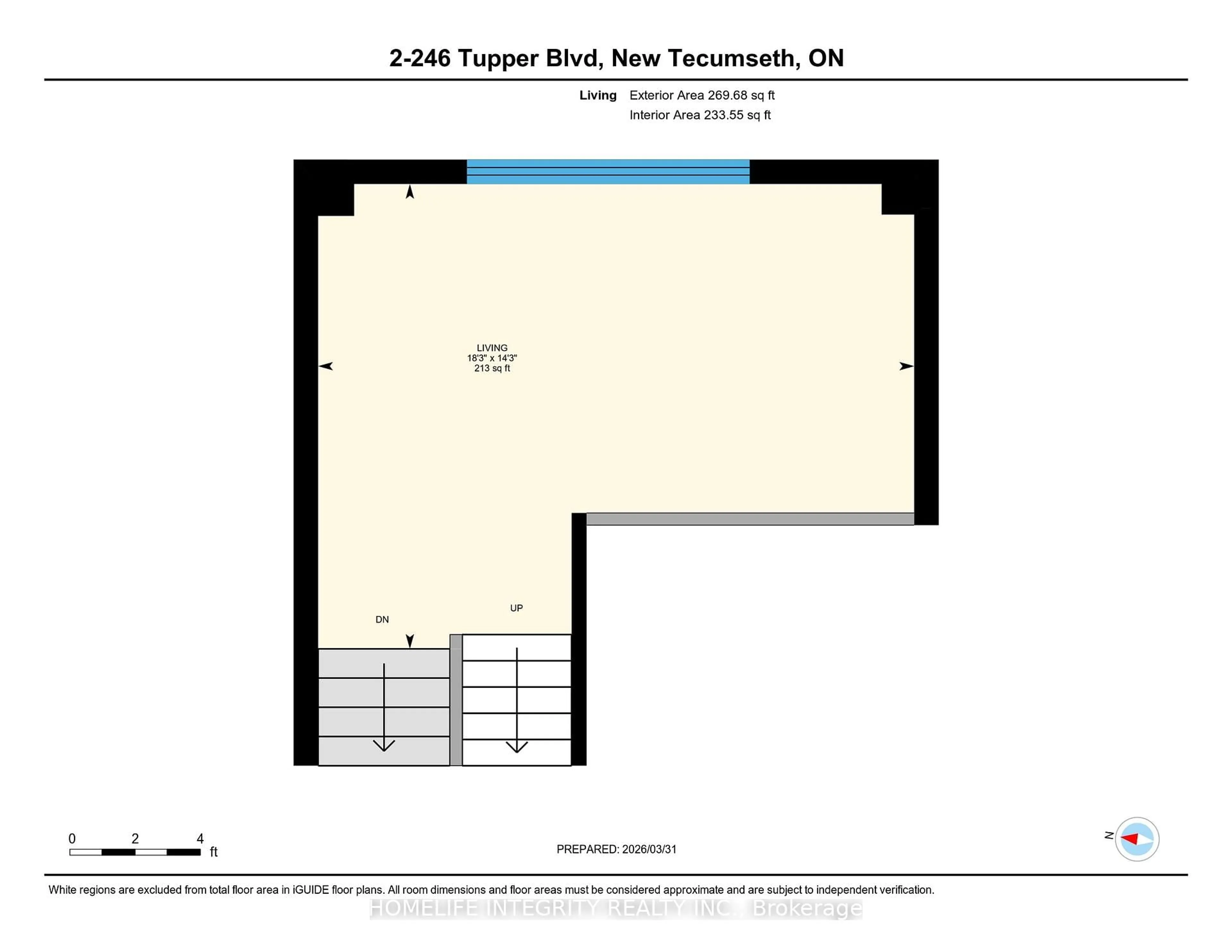 Floor plan for 246 Unit 2 Tupper Blvd #2, New Tecumseth Ontario L9R 1A9