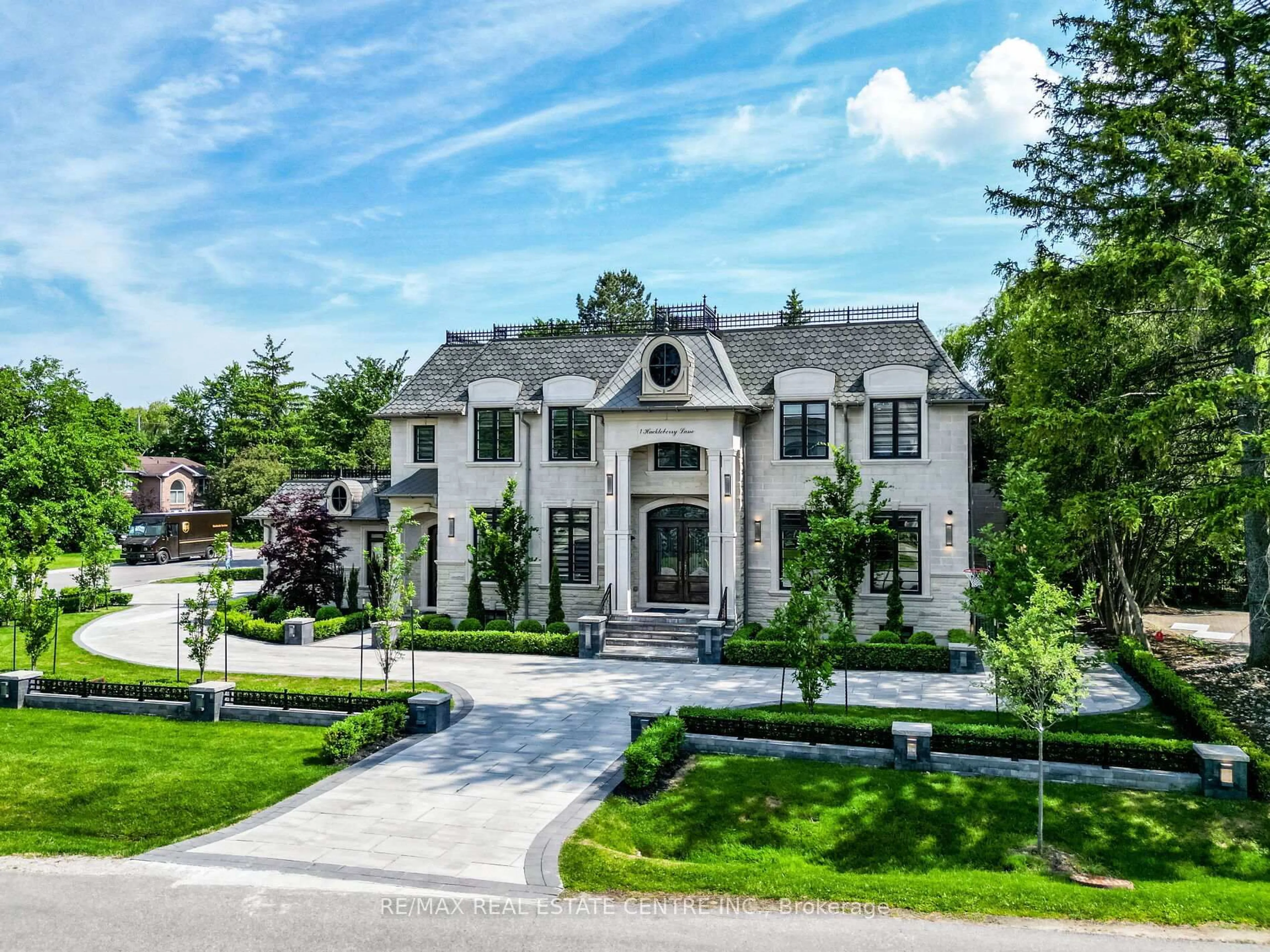 Home with brick exterior material, street for 1 Huckleberry Lane, Markham Ontario L3T 1C6