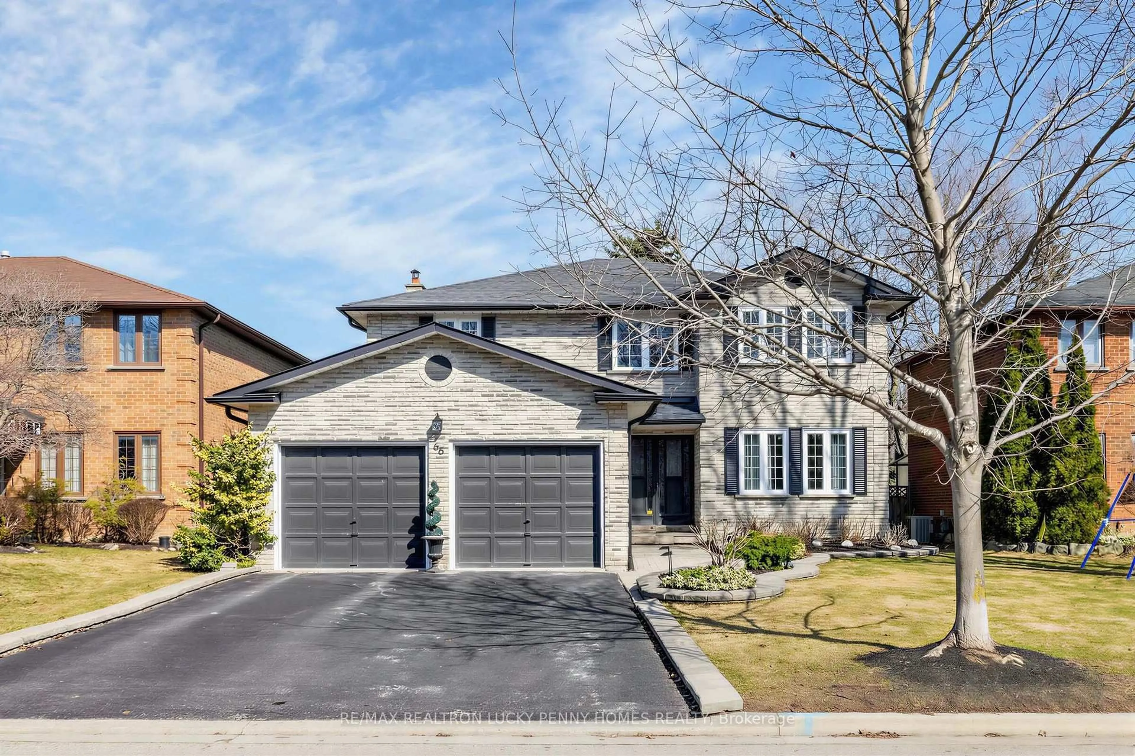Home with brick exterior material, street for 66 Marion Cres, Markham Ontario L3P 6E4