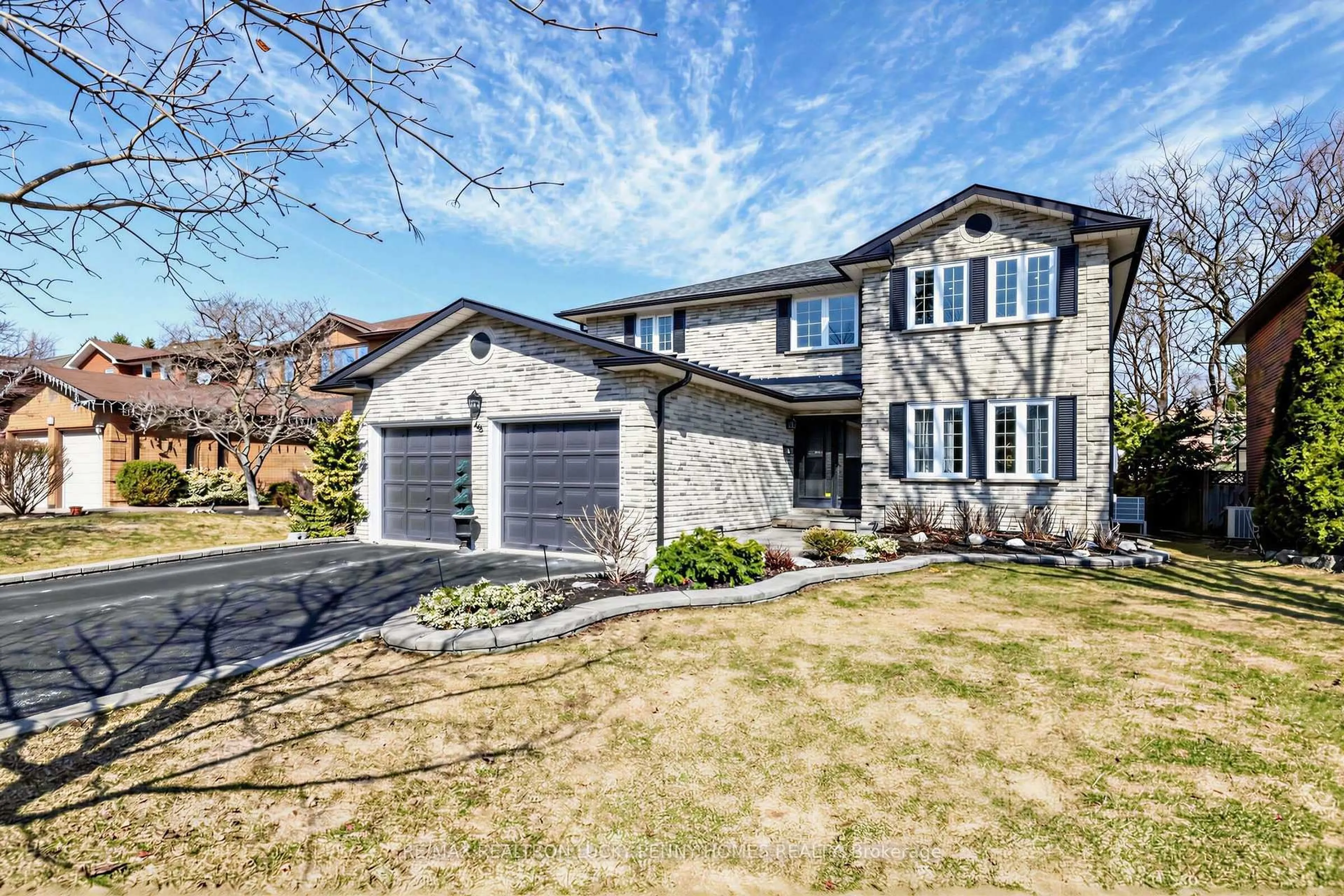 Home with brick exterior material, street for 66 Marion Cres, Markham Ontario L3P 6E4