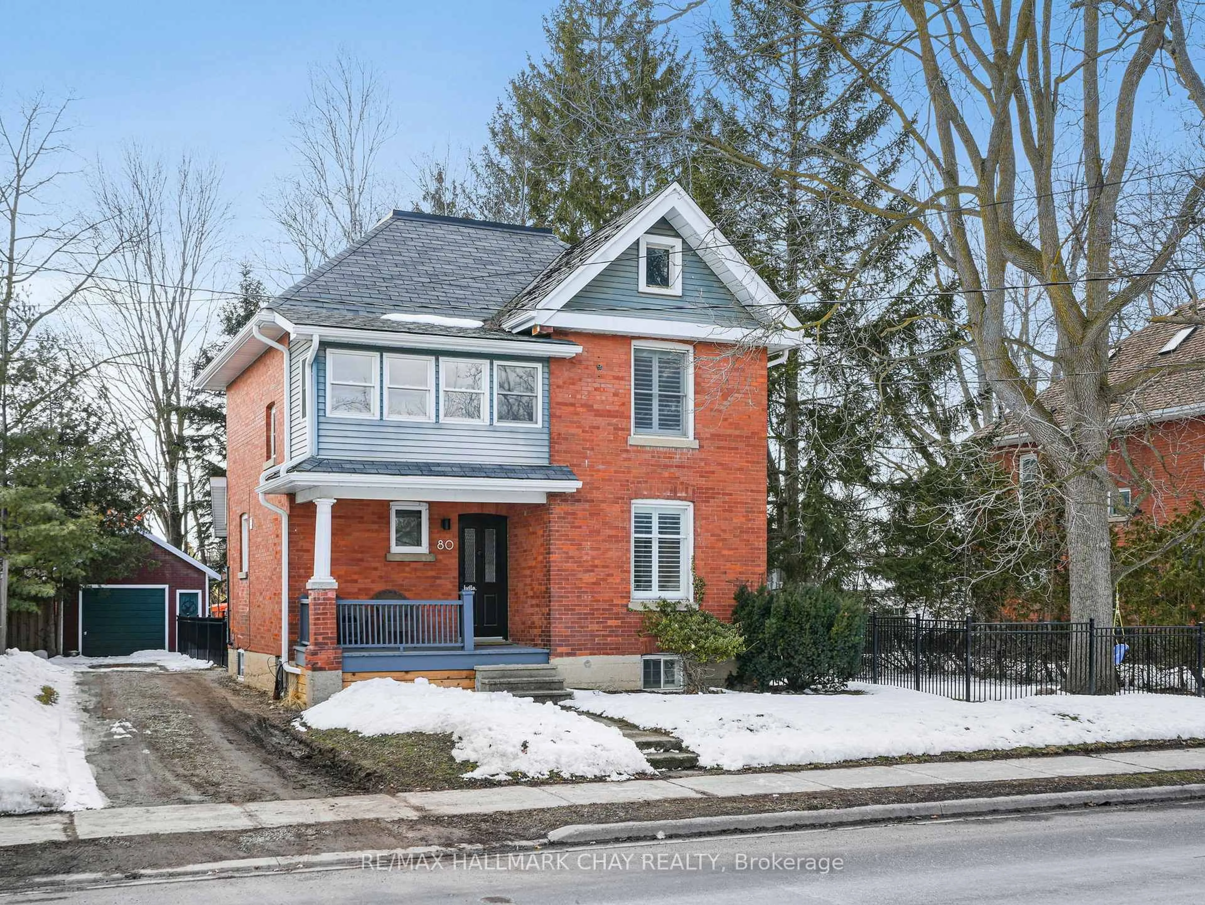 Home with brick exterior material, street for 80 Church St, New Tecumseth Ontario L9R 1E4