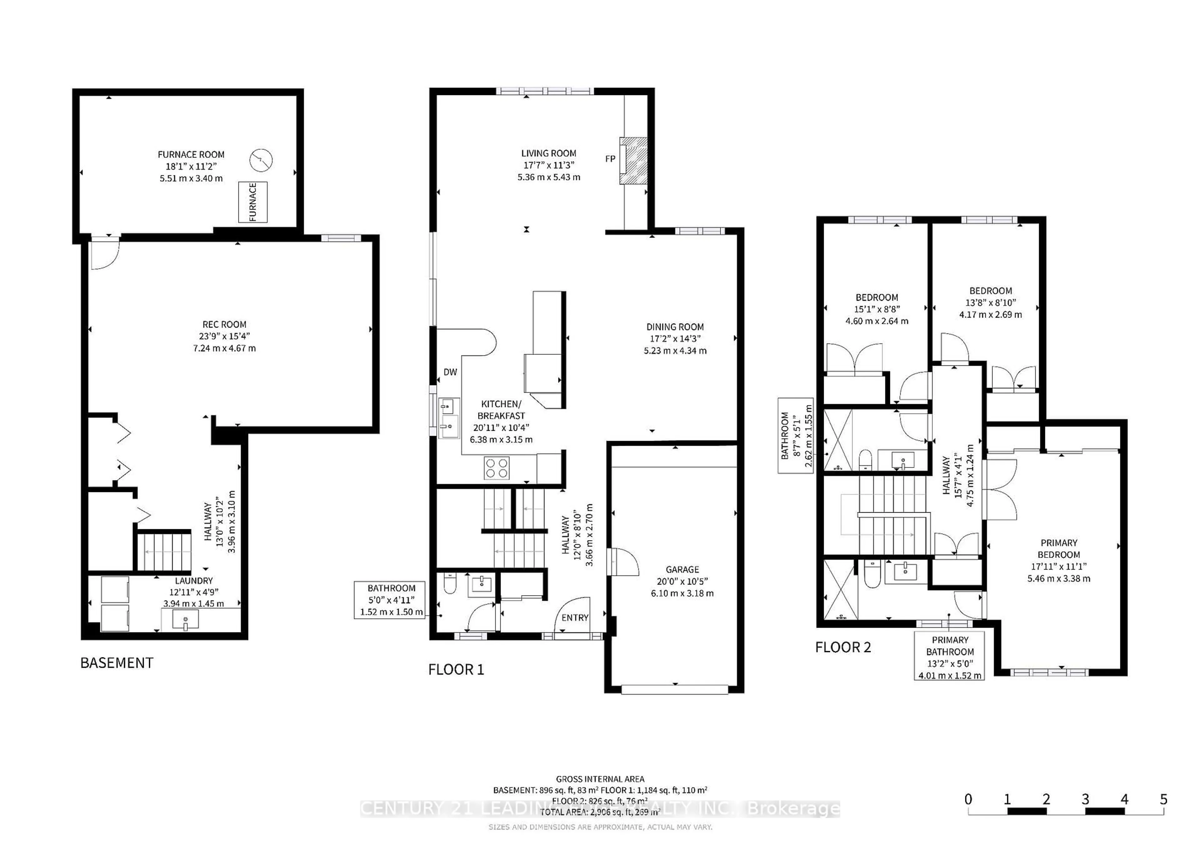 Floor plan for 1 Sarah Jane Crt, Markham Ontario L3P 4A6