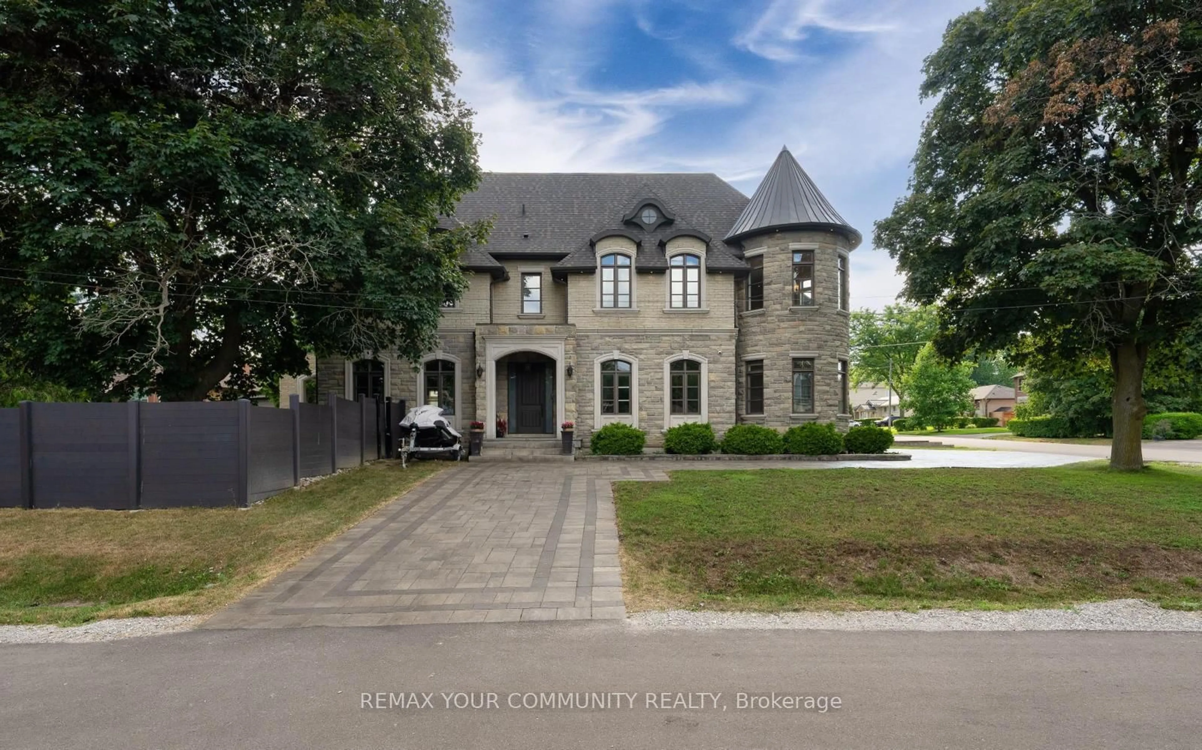 Home with brick exterior material, street for 1 Lancer Dr, Vaughan Ontario L6A 1E4