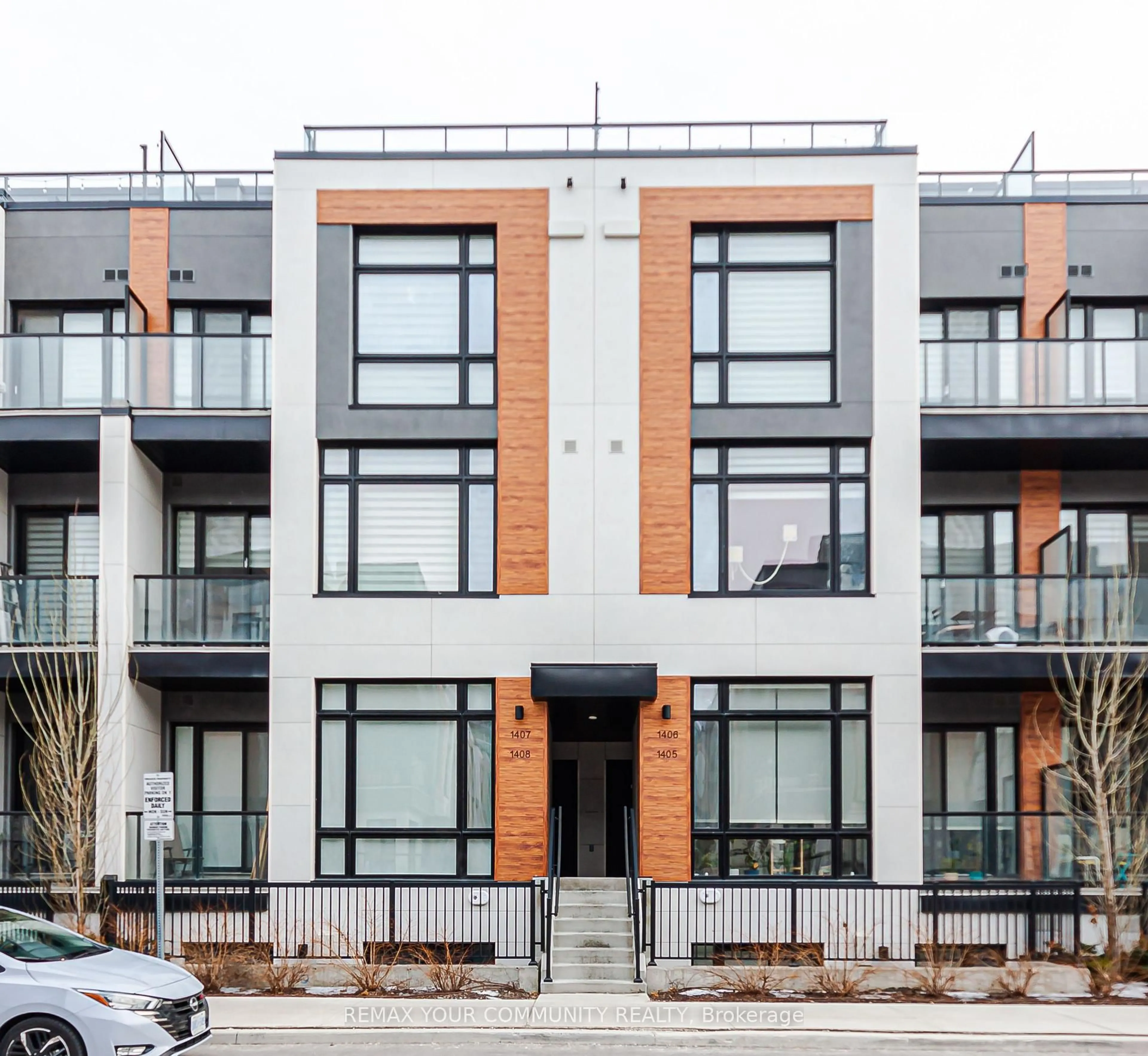 Home with brick exterior material, street for 15 David Eyer Rd #1406, Richmond Hill Ontario L4S 0N2