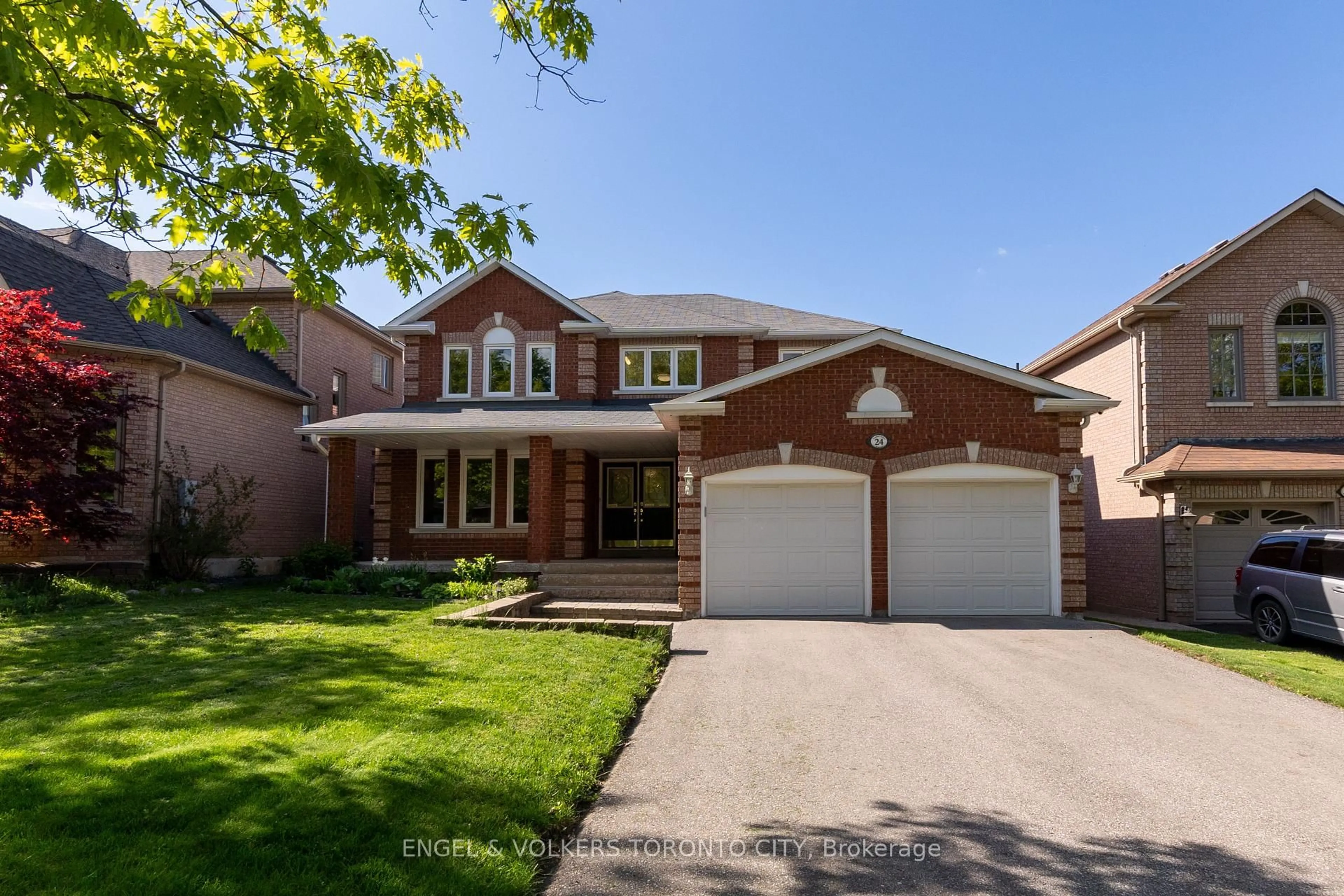 Home with brick exterior material, street for 24 Timber Valley Ave, Richmond Hill Ontario L4E 3S6
