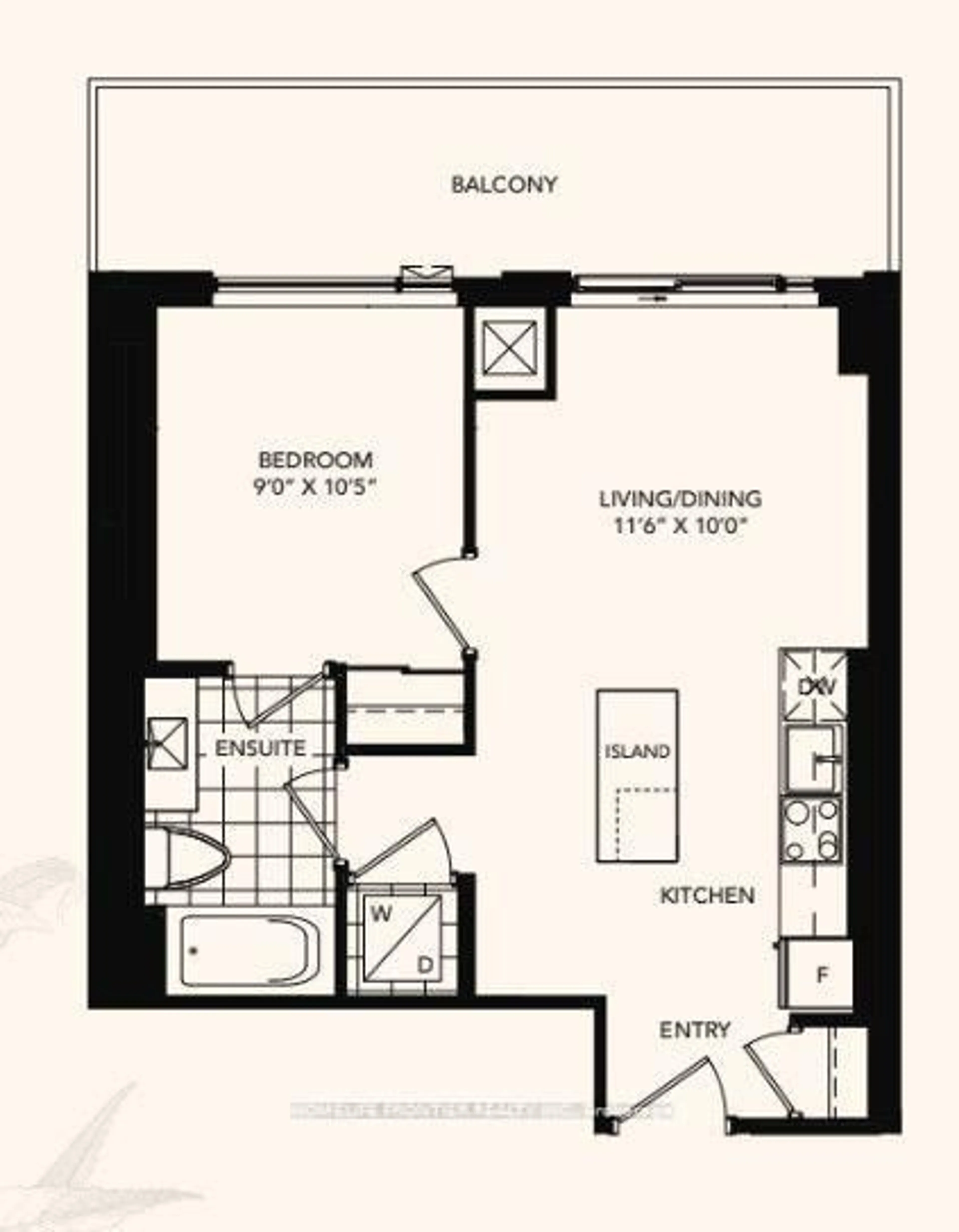 Floor plan for 7950 Bathurst St #2310, Vaughan Ontario L4J 0B8